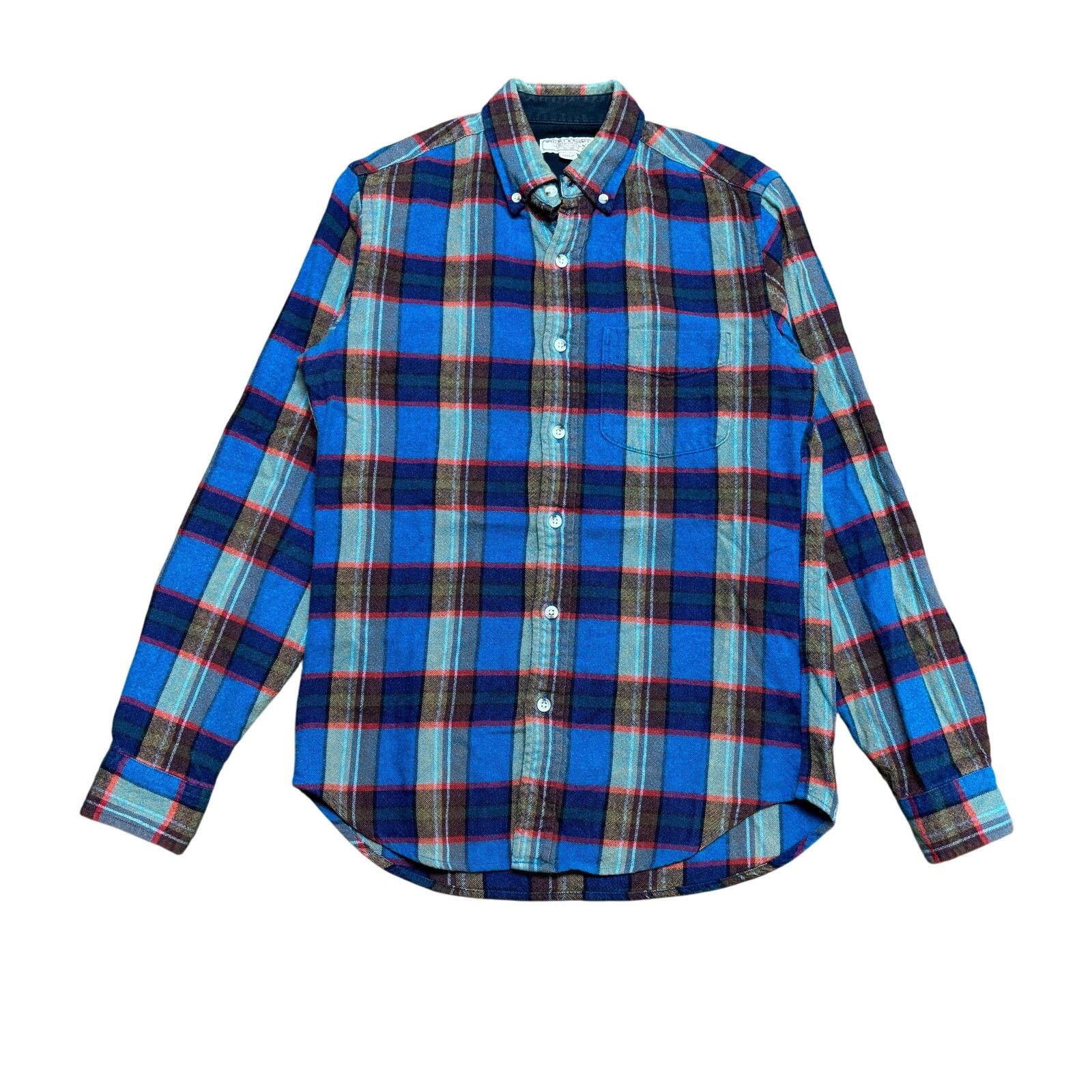 J.Crew × Wallace & Barnes Wallace & Barnes J. Crew Plaid Flannel Button Up Men's XS Size US XS / EU 42 / 0 - 1 Thumbnail