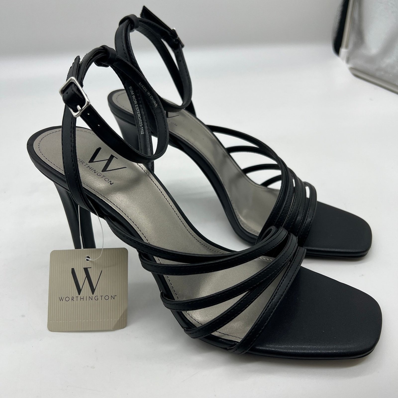 Other Worthington Women Shoes Estero Black Heeled Sandals Size 9M Size US 9 / IT 39 - 1 Thumbnail
