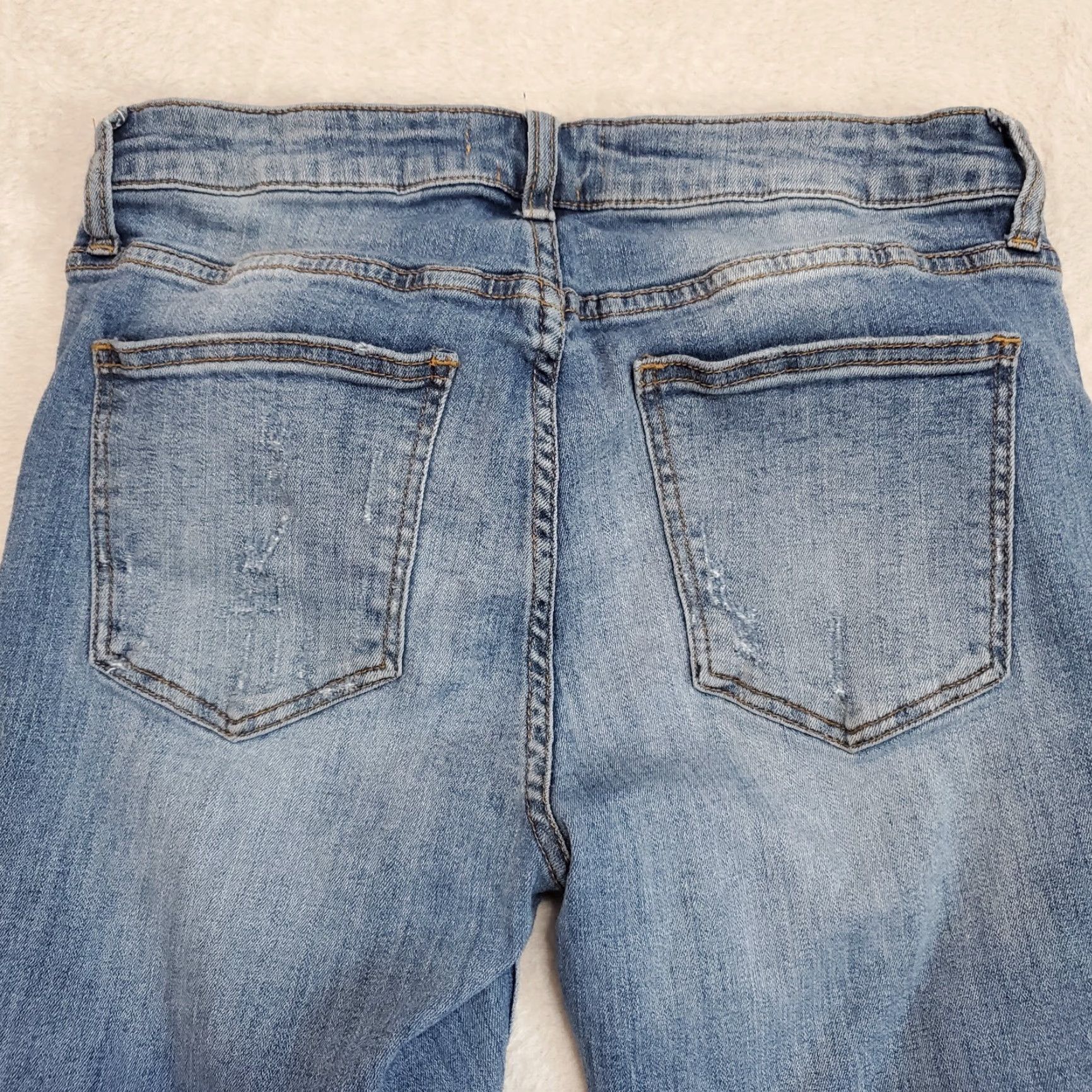 Pistola PISTOLA Jeans Women 29 Blue Mid Rise Tapered Ankle Distressed Released Hem Denim Size 29" - 4 Thumbnail