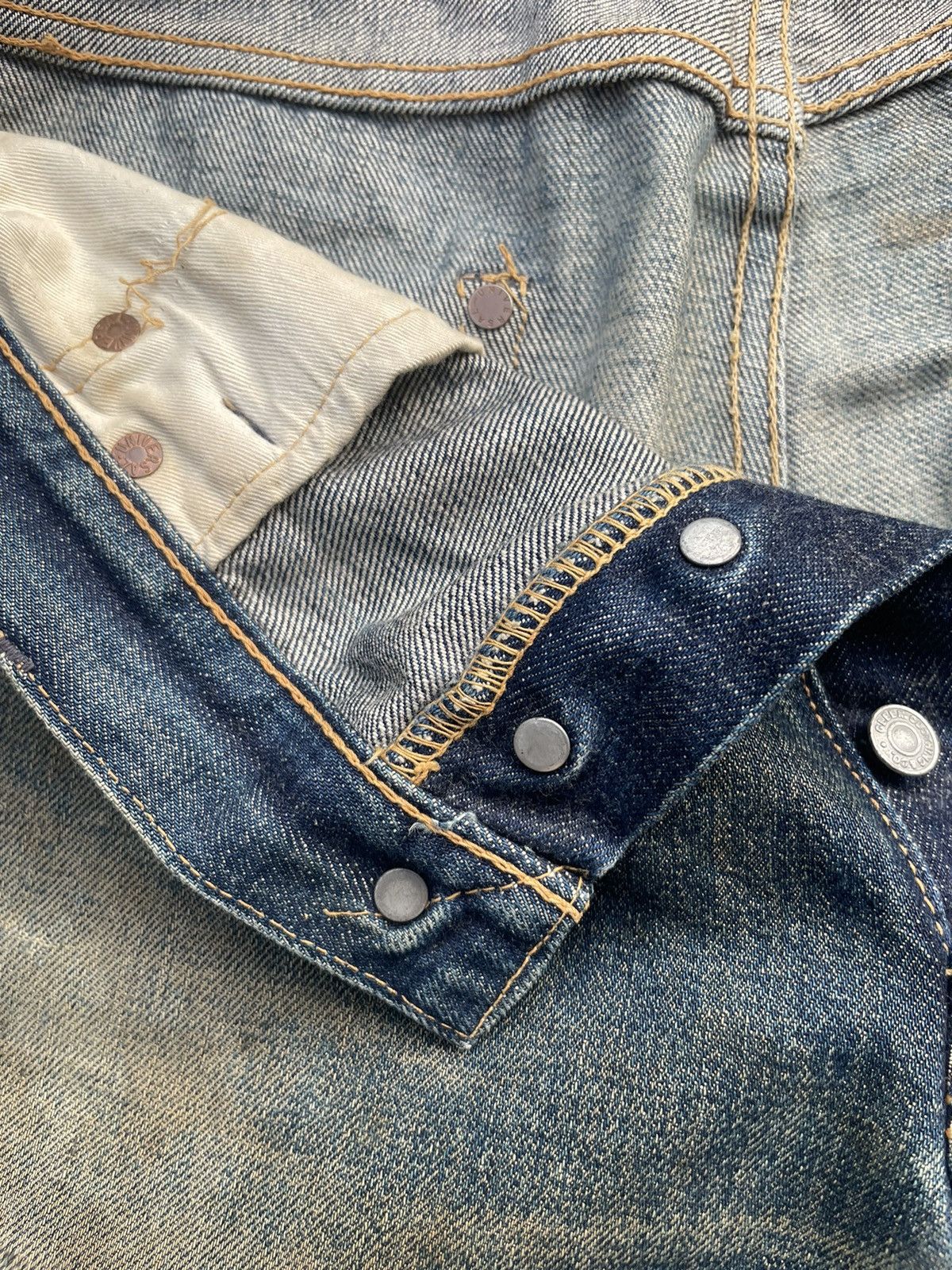 Japanese Brand × Vintage Vintage Gleem Selvedge Distresed Denim Size US 34 / EU 50 - 21 Thumbnail