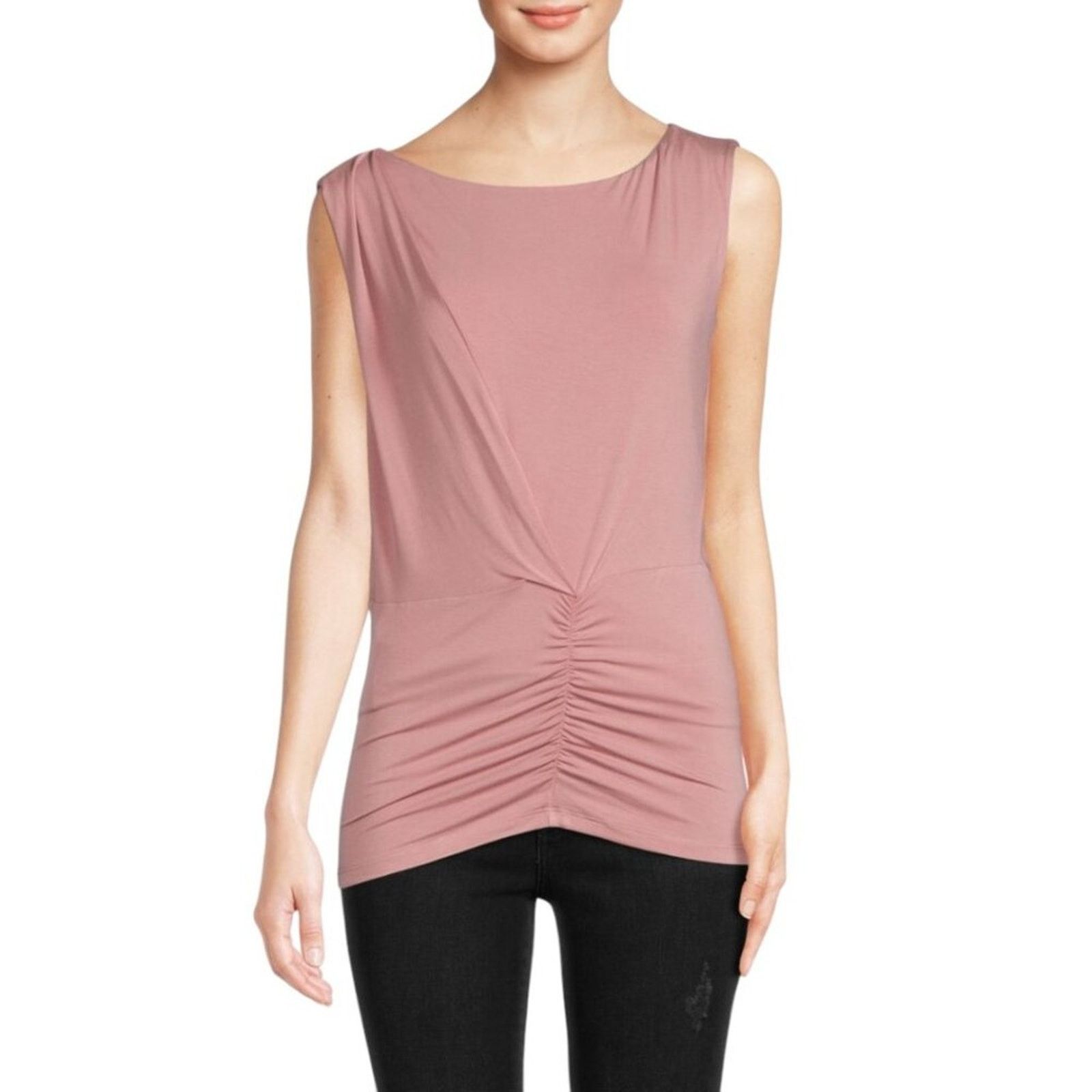 Donna Karan Donna Karan Sleeveless Ruched Top Size Medium NWOT $195 MSRP Size M / US 6-8 / IT 42-44 - 1 Thumbnail