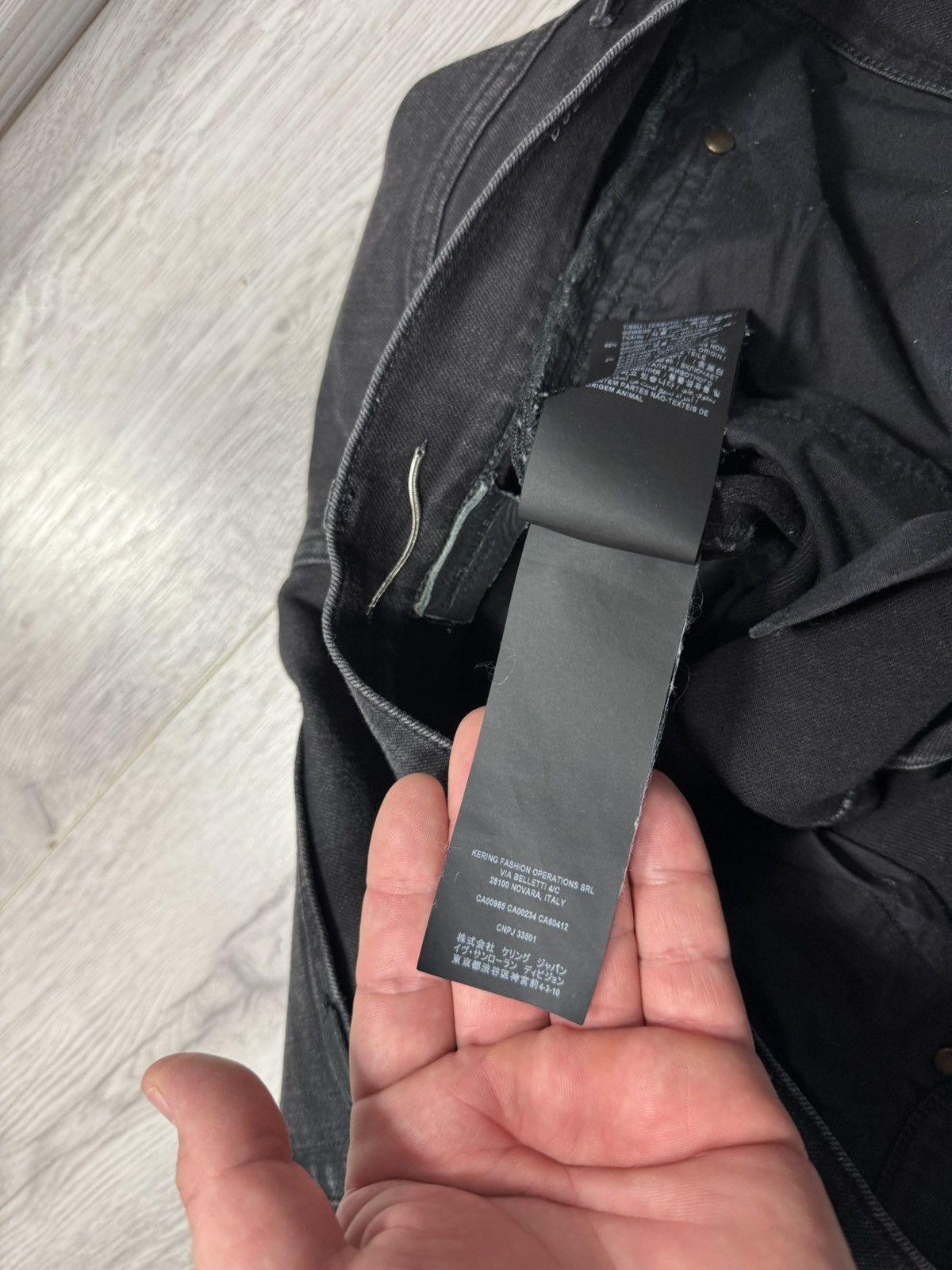 Saint Laurent Paris Saint Laurent Paris Washed Black D02 M/SK-LW Jean Denim Pant Size US 33 - 17 Thumbnail