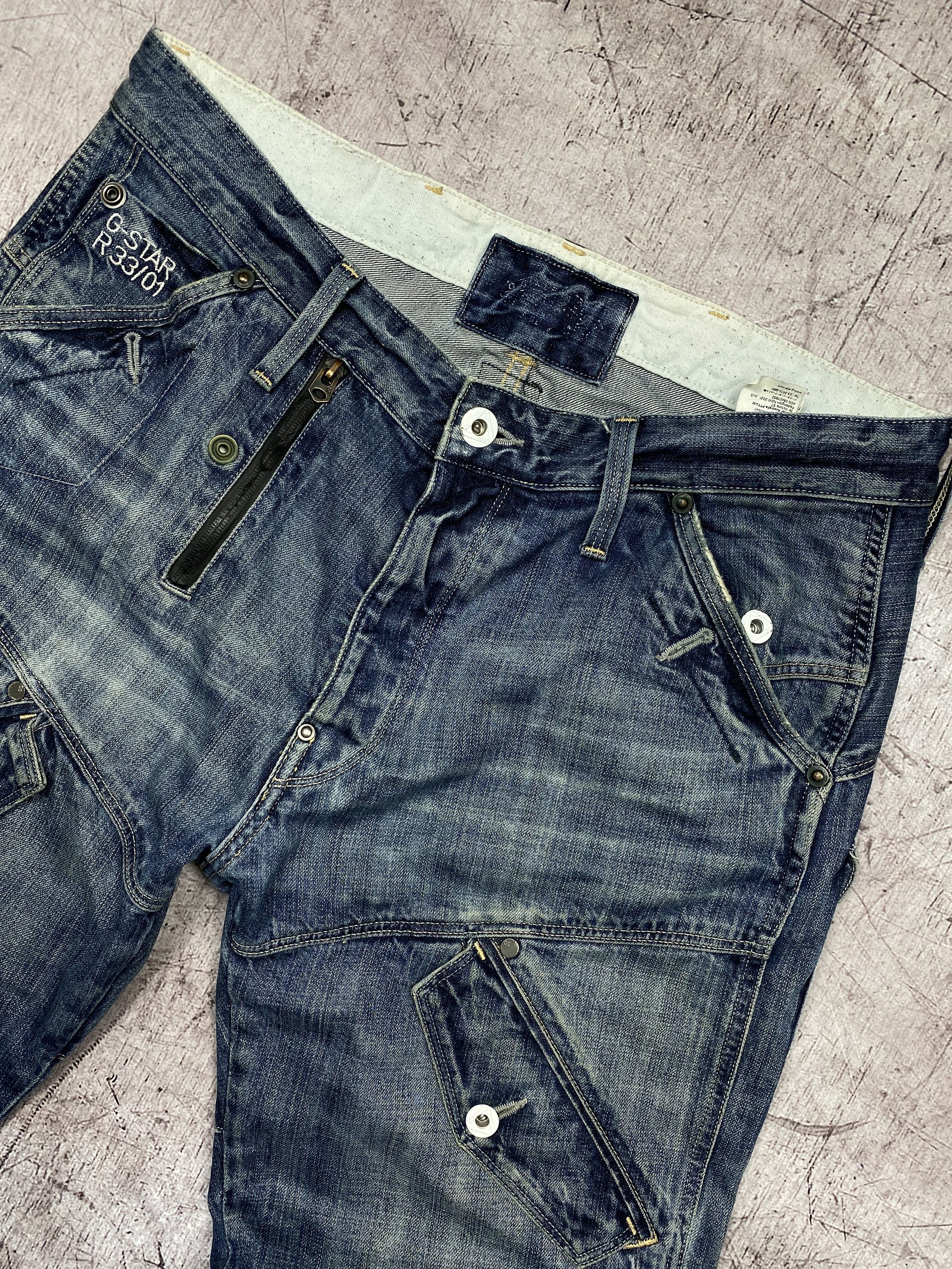 G-Star G Star Raw Vintage Mens Denim Pants Double Knee Jeans Size US 34 / EU 50 - 2 Thumbnail