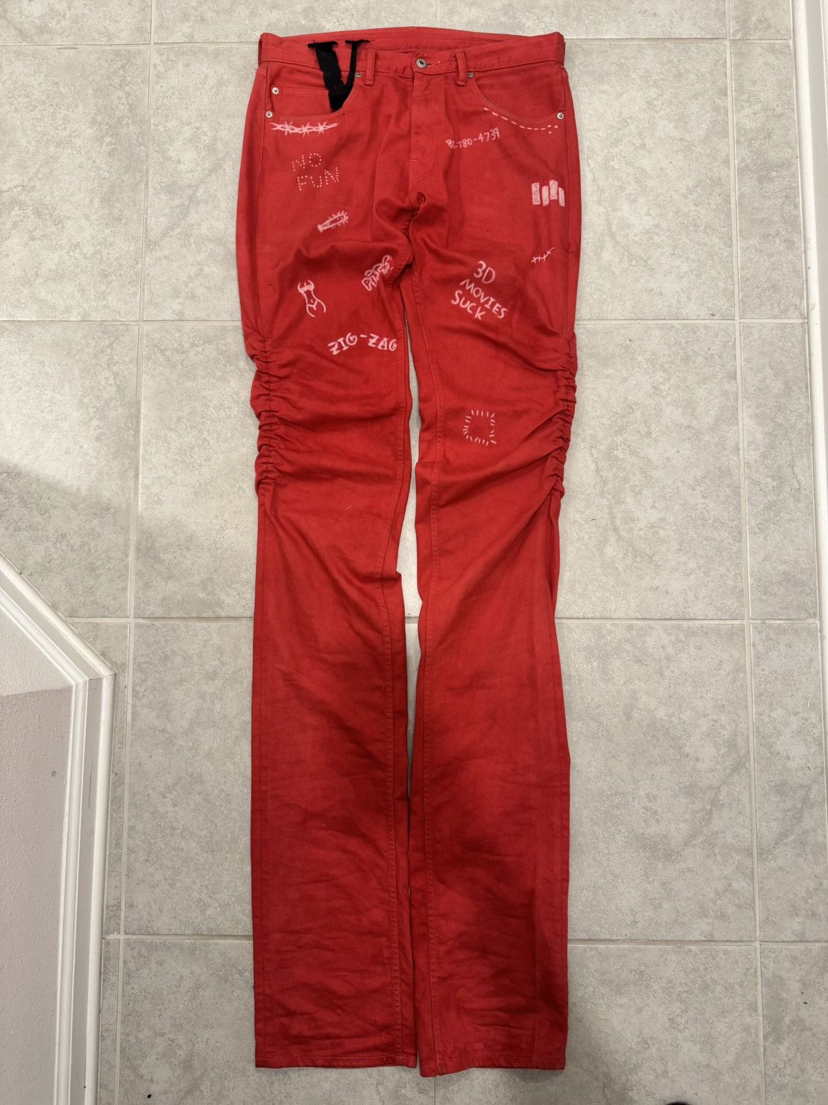 Vlone Vlone Stacked Denim Size US 35 - 1 Thumbnail