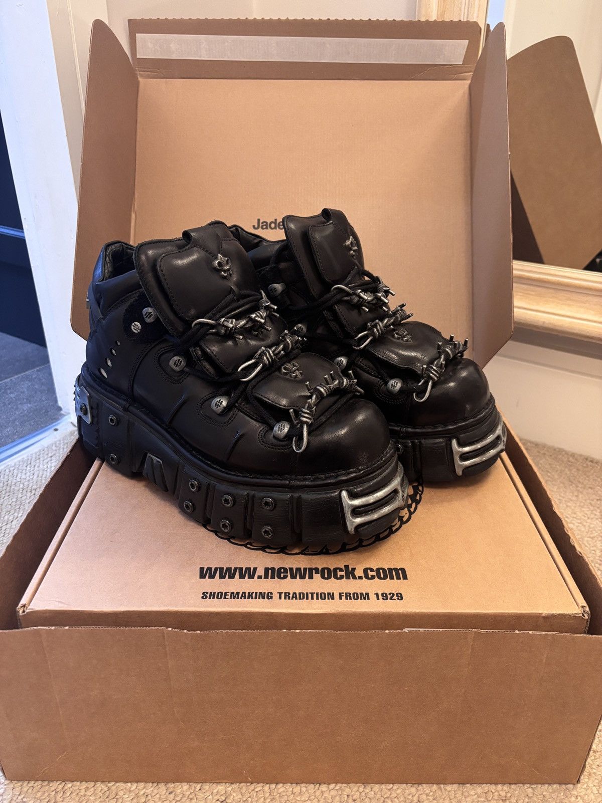 Jaded London × New Rock JadedLondon x NewRock Mustang Tower Boots