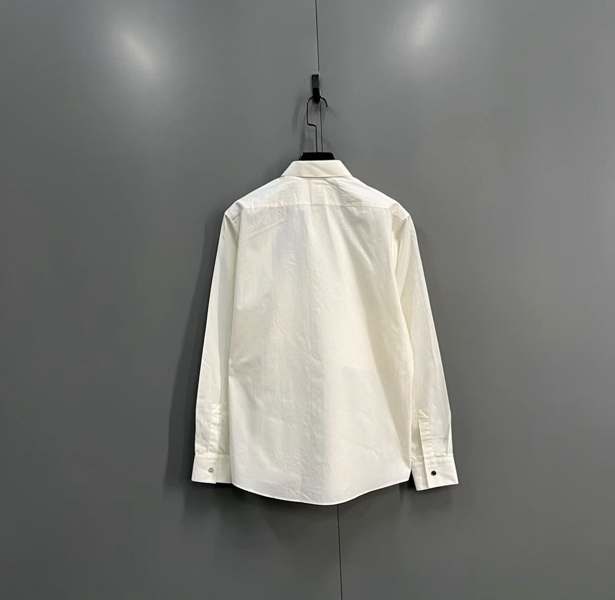 Hermes Hermès Beige Spliced Long Sleeve Shirt J41 Size M / US 6-8 / IT 42-44 - 2 Thumbnail
