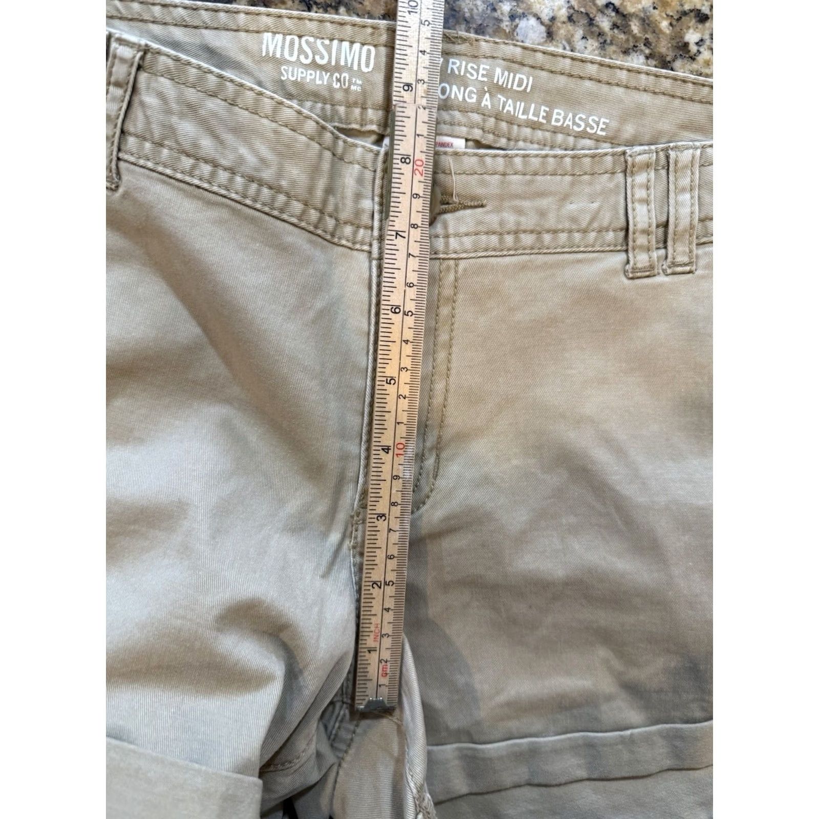 Mossimo VINTAGE Mossimo Shorts Women Midi Chino Beige 12 12 Size 34" / US 12 / IT 48 - 6 Thumbnail