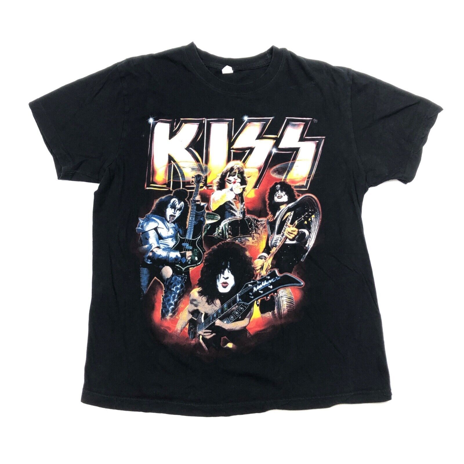 Vintage KISS Rock Band Music Concert Group Black Tee T Shirt Size US L / EU 52-54 / 3 - 1 Thumbnail