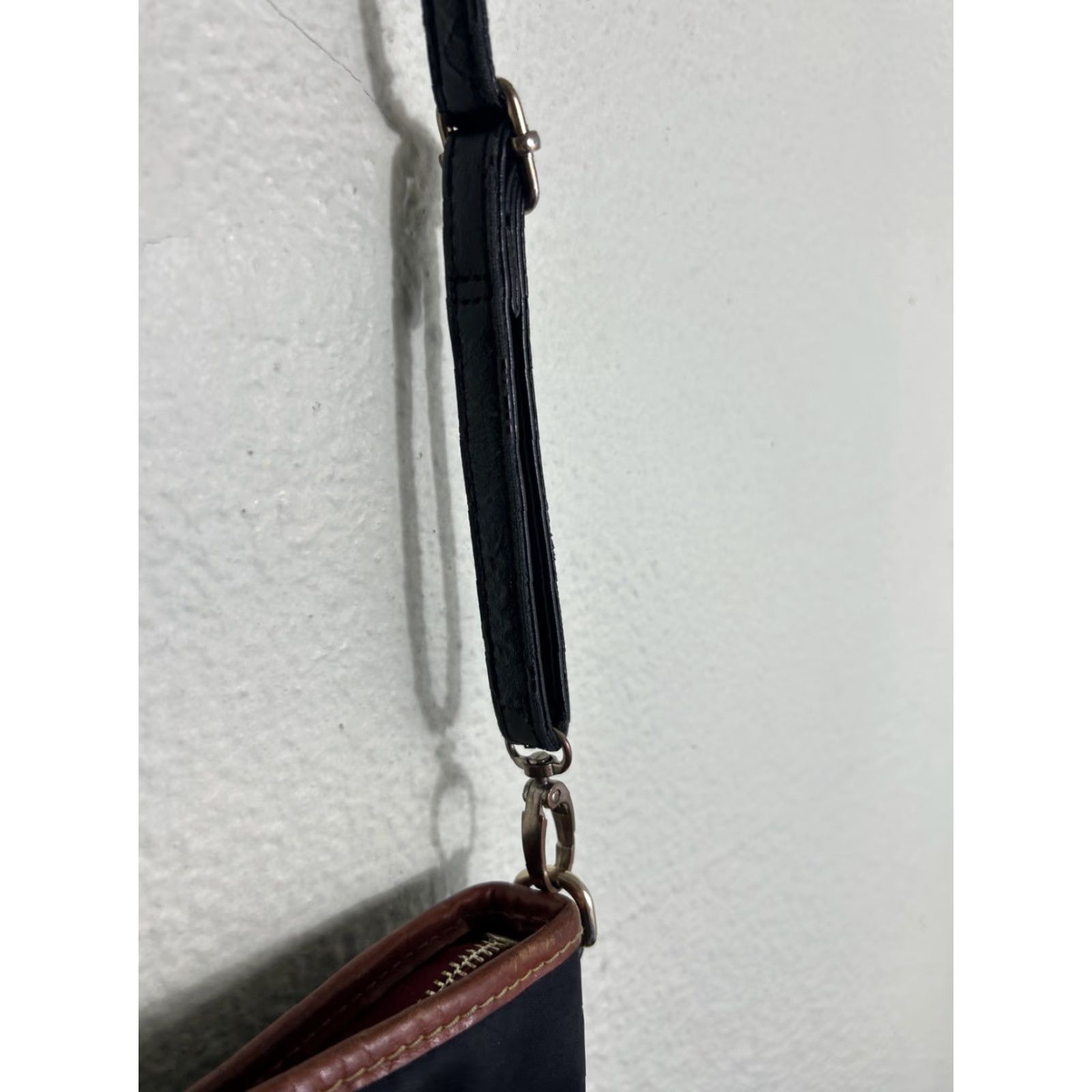 Dooney & Bourke Dooney & Bourke Shoulder Bag Small Black Polyester Leather Trim Womens Size ONE SIZE - 5 Thumbnail
