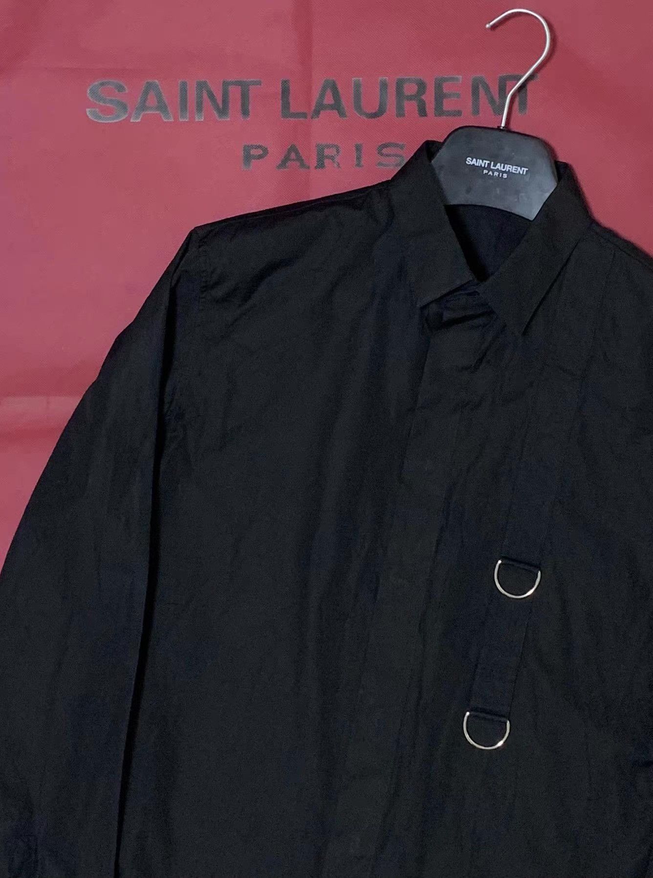 Dior Dior Homme 17SS Black Chest O-Ring Shirt Q12 Size US L / EU 52-54 / 3 - 6 Thumbnail