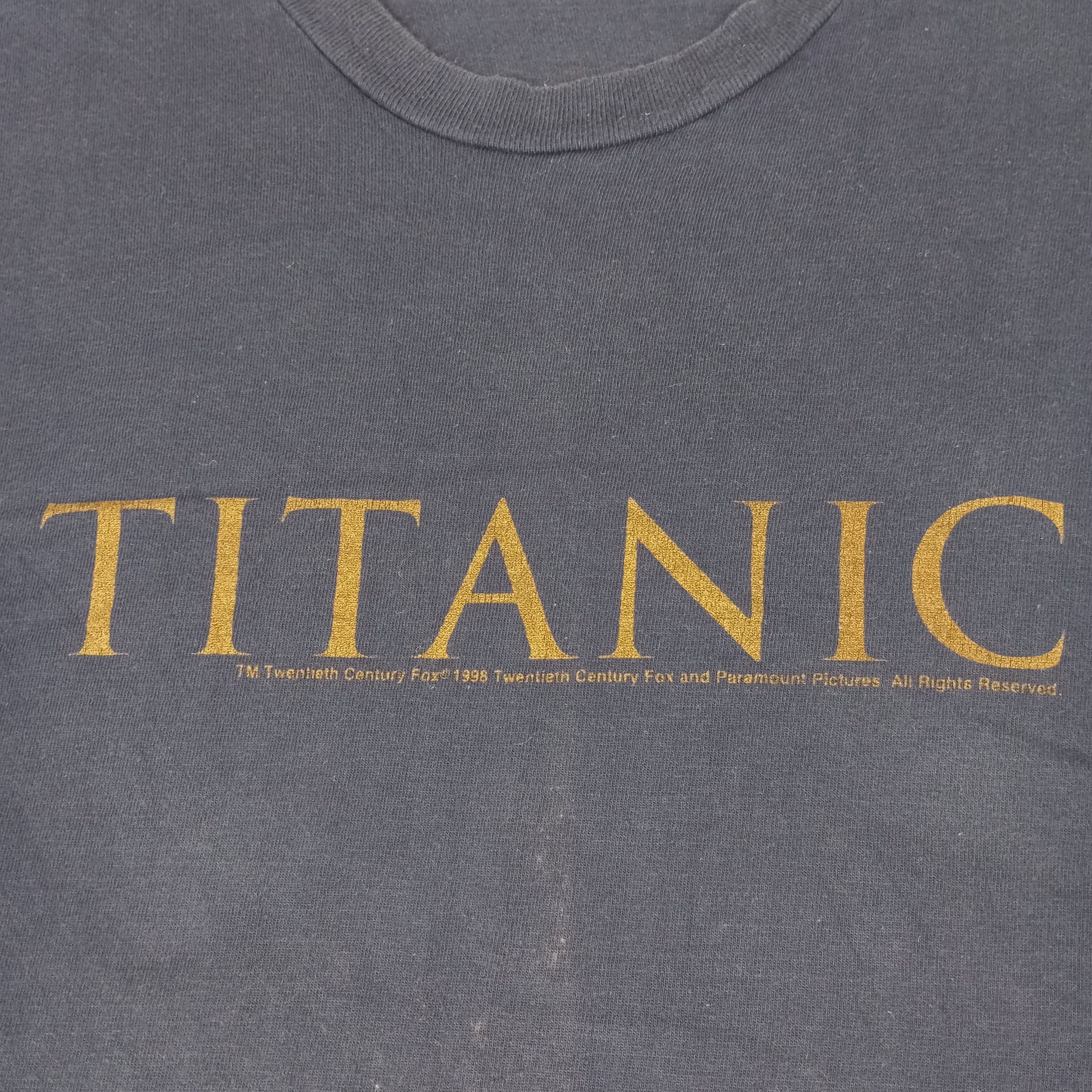 Vintage Titanic Movie Promo Style Distressed Tshirt Size US L / EU 52-54 / 3 - 2 Thumbnail