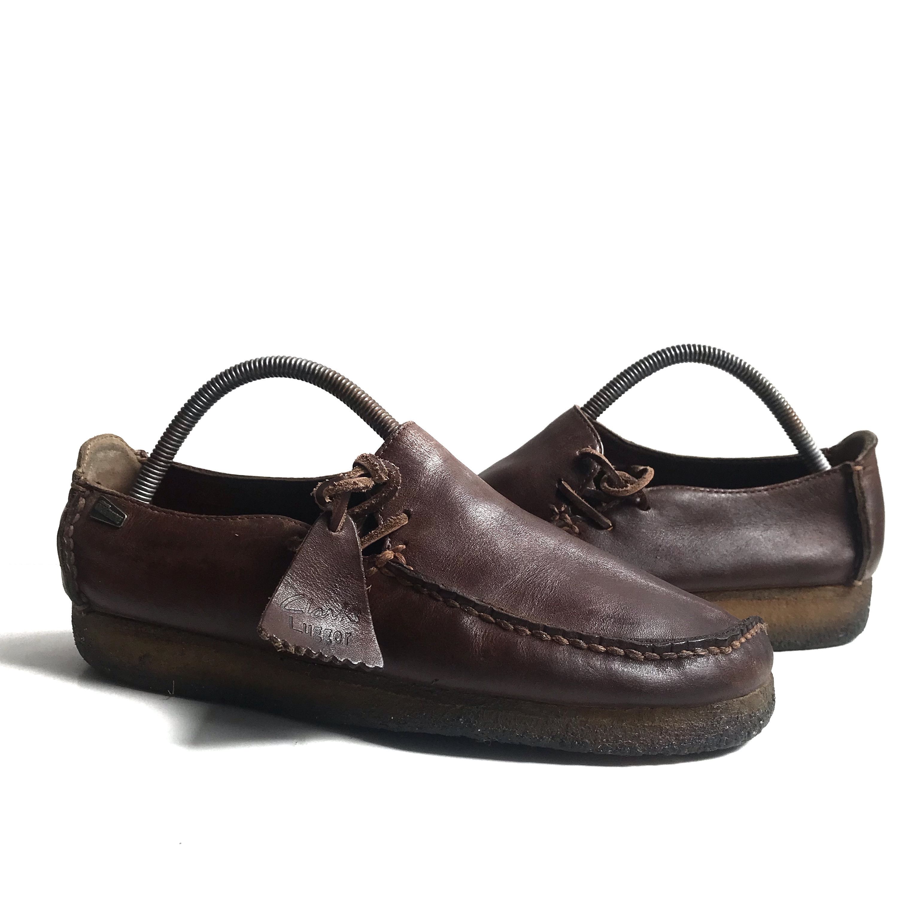 Clarks Vintage Clarks original Lugger brown leather Low Shoes Size US 8.5 / EU 41-42 - 1 Thumbnail