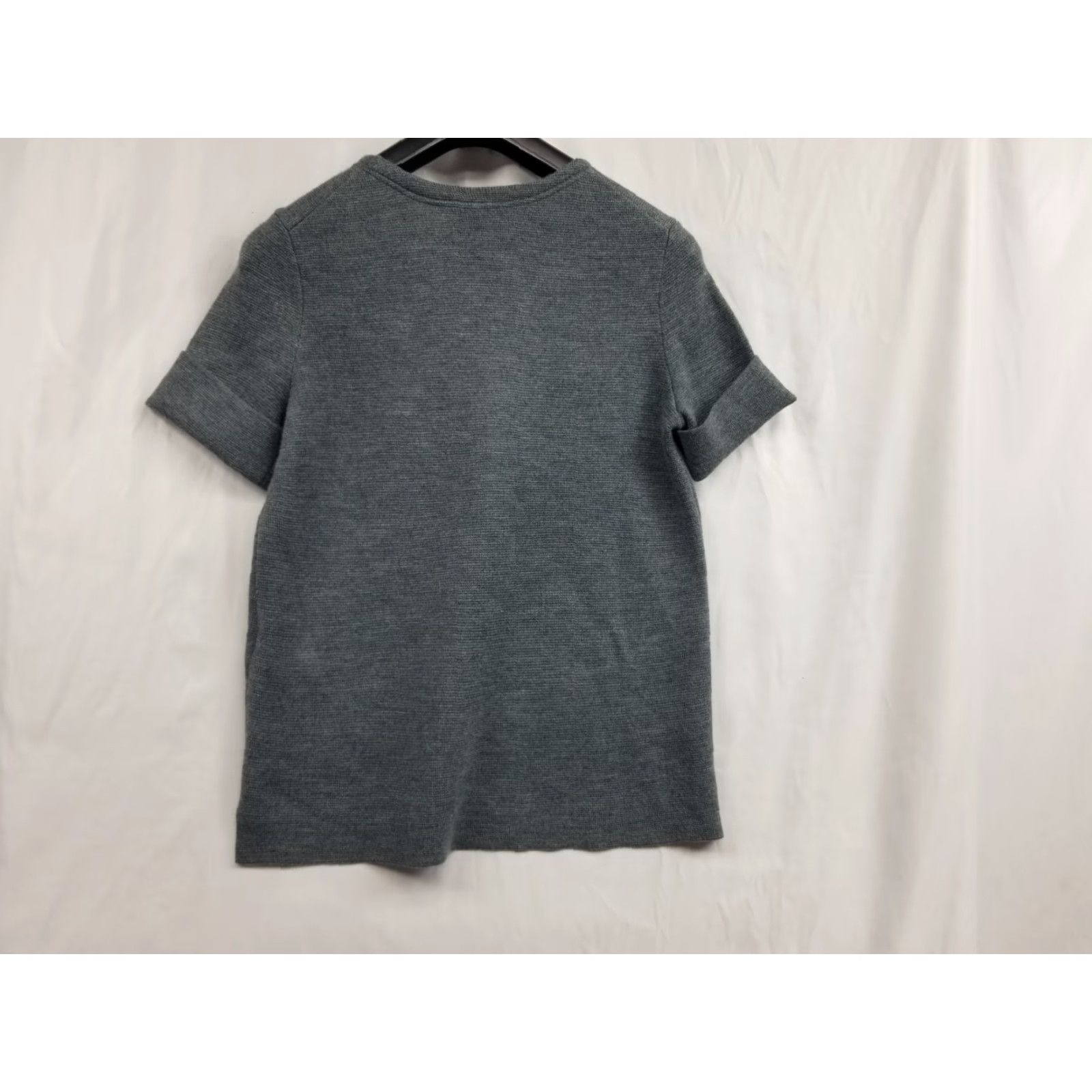 Madewell Madewell Sweater Tee Gray Women's Size Small Short Sleeve Wool Blend Volleyball? Wait proceed. Size S / US 4 / IT 40 - 2 Thumbnail