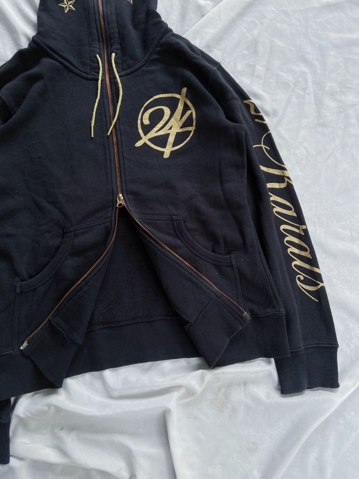 Japanese Brand GOLDS 24 KARATS DIGGERS ZIP HOODIE undercover number nine Size US M / EU 48-50 / 2 - 5 Thumbnail