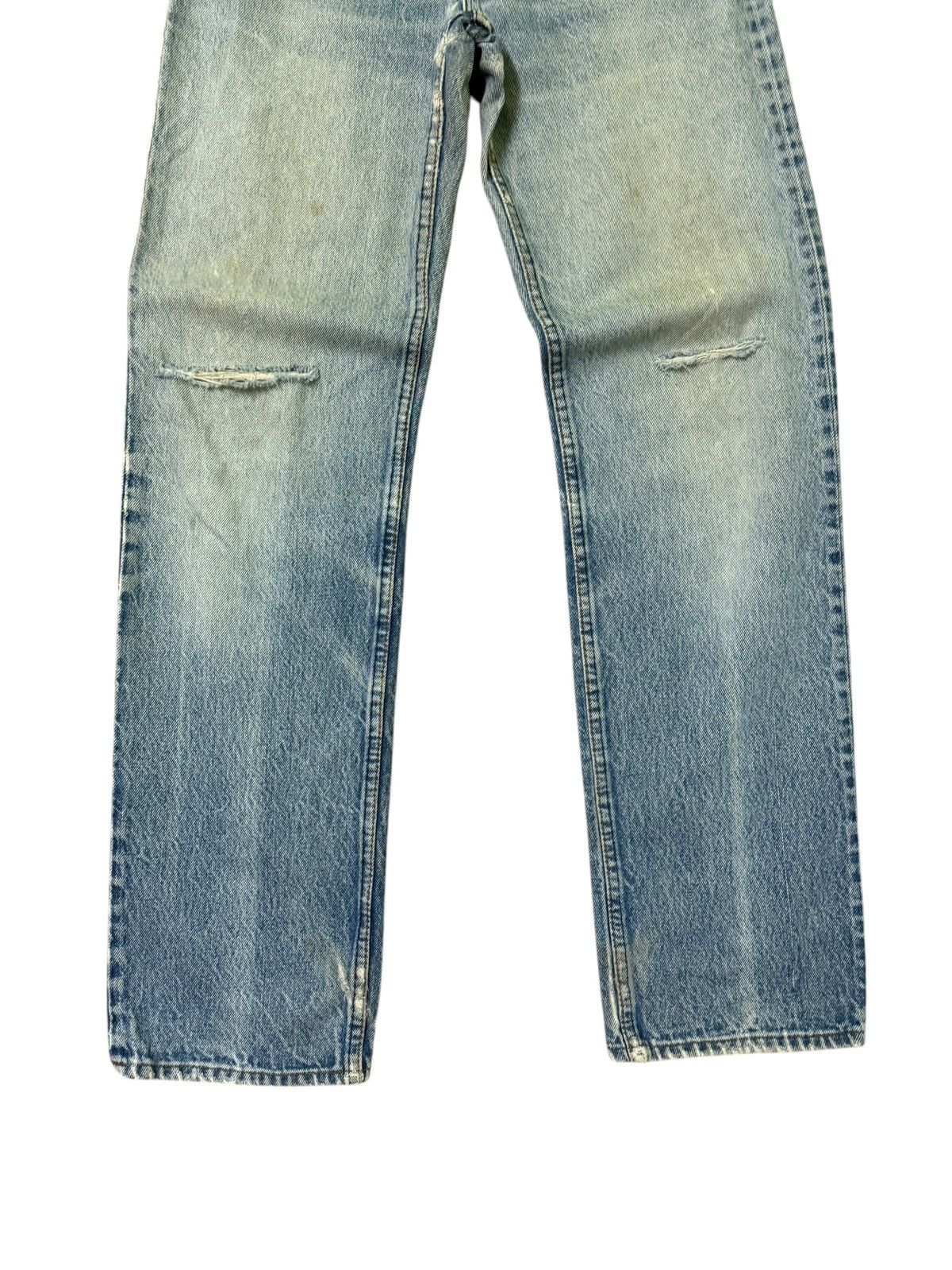 Levi's Vintage Levi's 501 Blue Distressed Mud Wash Denim Jeans Size US 27 - 6 Thumbnail