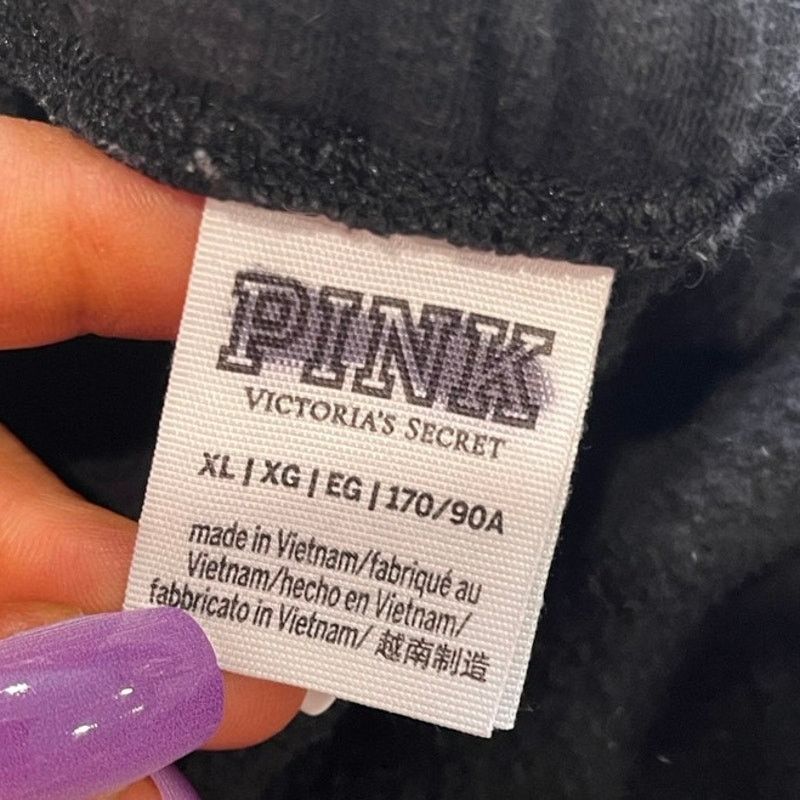 Victoria's Secret Victoria's Secret PINK Jogger Pants Elastic Waist Black XL Size 24" / US 00 / IT 34 - 5 Thumbnail