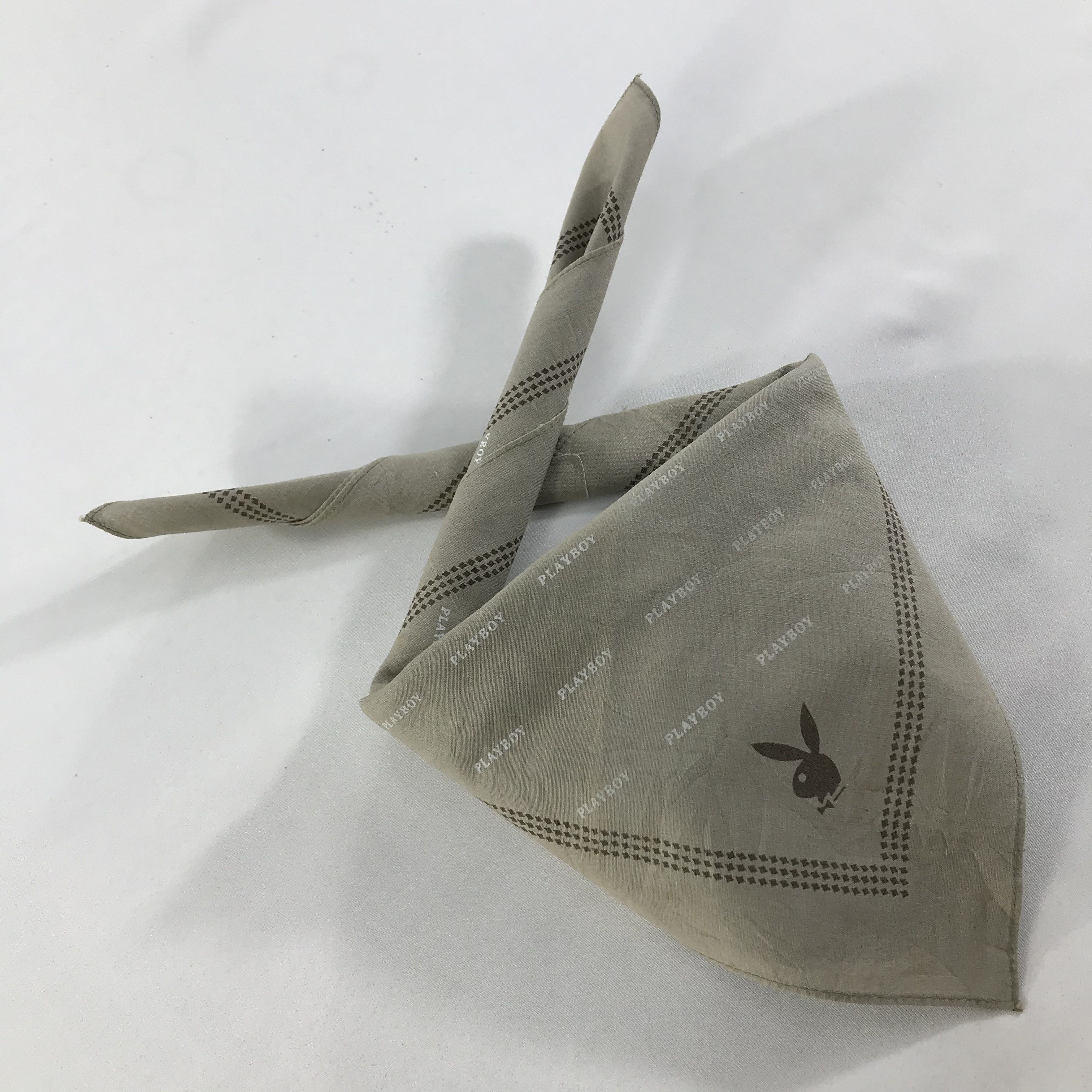Playboy × Vintage Payboy Bandana / Handkerchief / Neckerchief - S1456 Size ONE SIZE - 4 Thumbnail