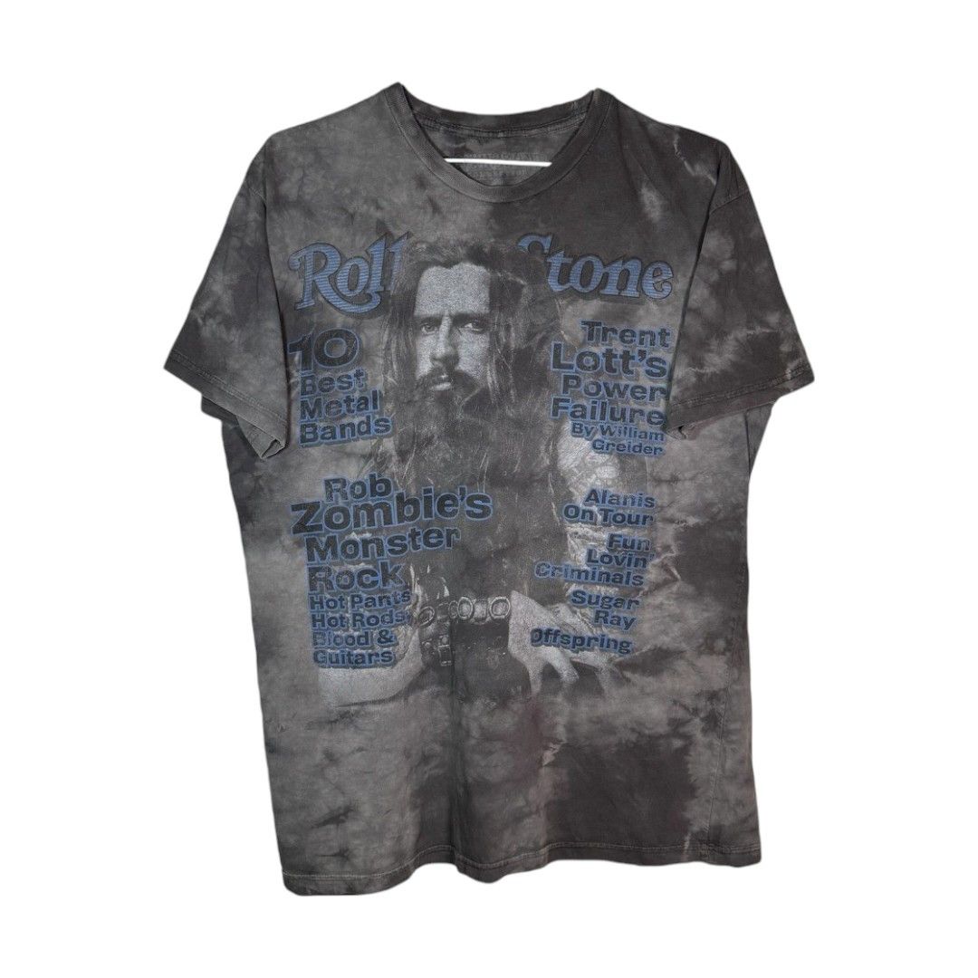 Band Tees × Vintage Rob Zombie Rolling Stone T-shirt Metal Band Tie Dye Tee L Size US L / EU 52-54 / 3 - 1 Thumbnail