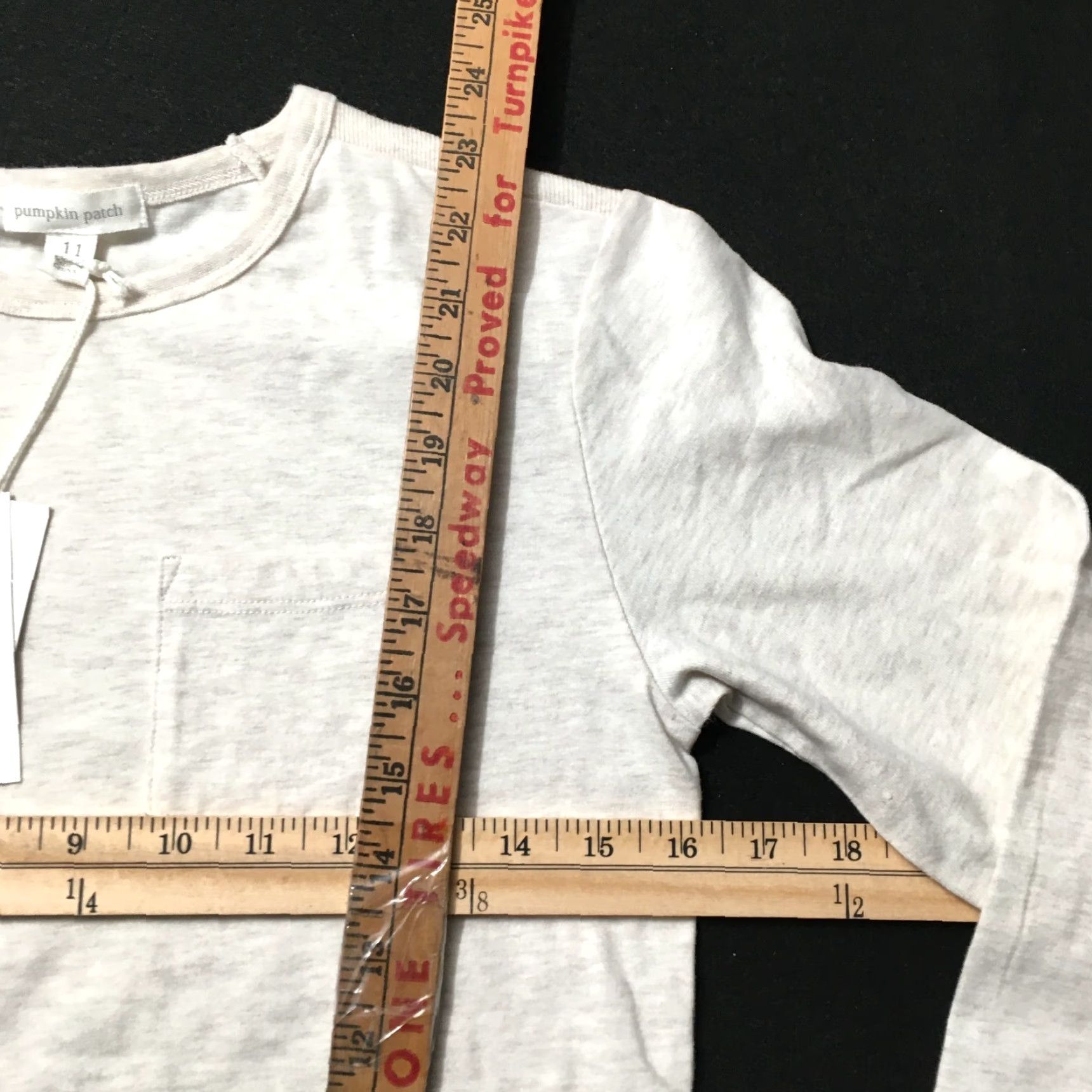 Vintage VINTAGE Pumpkin Patch pocket Shirt 11 unisex Adults Long Sleeve Crew Neck Cotton 100% Cream blend pockets Size L / US 10 / IT 46 - 6 Thumbnail