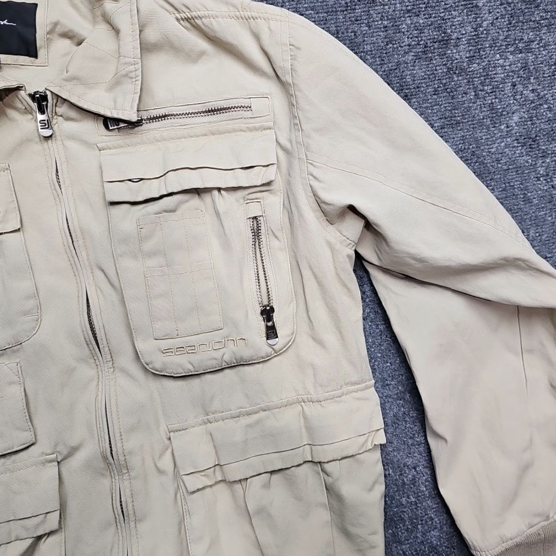 Sean John VINTAGE Sean John Utility Jacket Men Medium Brown Full Zip Multi Pocket Jacket Size US M / EU 48-50 / 2 - 5 Thumbnail