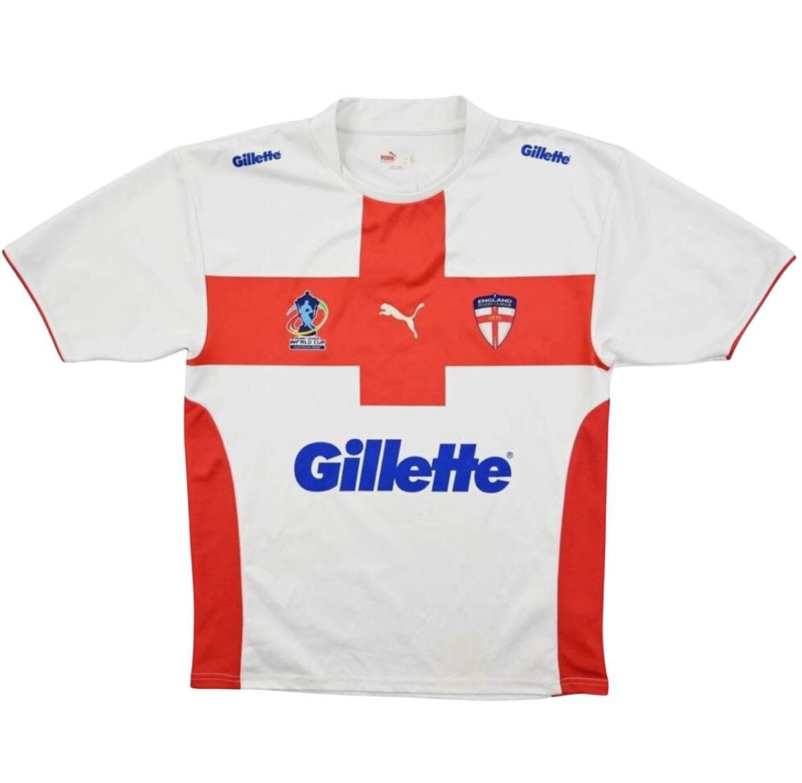 Vintage 2008 ENGLAND TEAM RUGBY WORLD CUP PUMA SHIRT JERSEY SIZE L Size US L / EU 52-54 / 3 - 1 Thumbnail