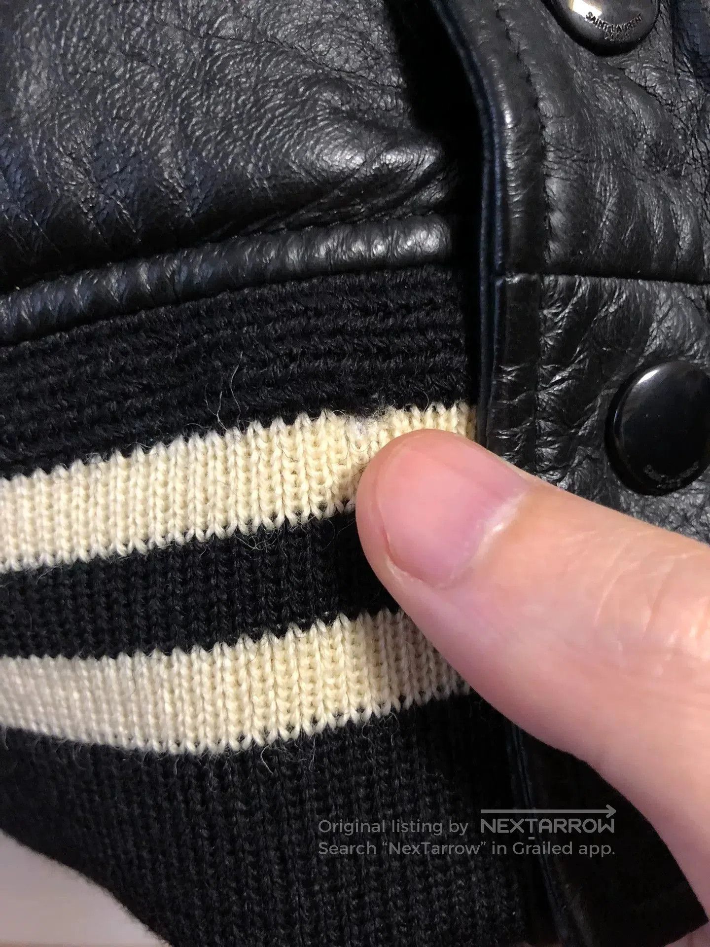 Saint Laurent Paris rare saint laurent black and white bomber jacket. Size US S / EU 44-46 / 1 - 5 Thumbnail
