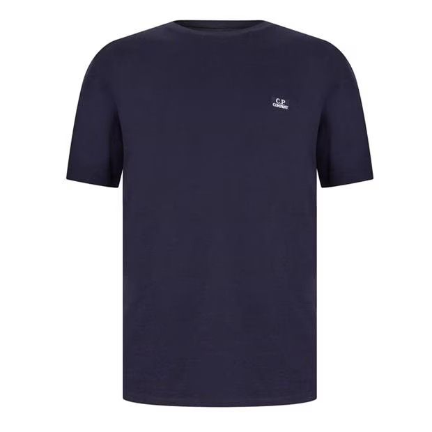 C.P. Company o1y1224 Logo Crewneck T-Shirt in Midnight Blue Size US XS / EU 42 / 0 - 1 Thumbnail