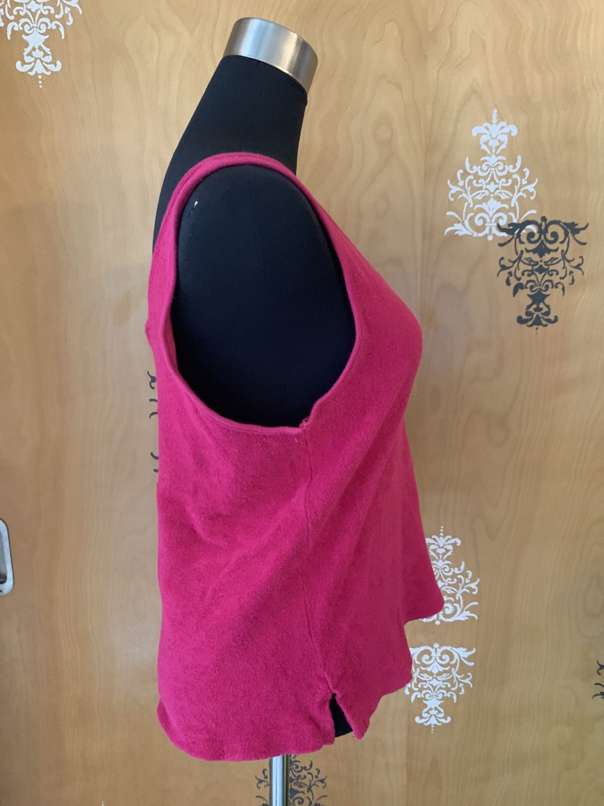 Vintage Vintage 80s Raspberry Pink Sleeveless Terrycloth Tank Top Size M / US 6-8 / IT 42-44 - 3 Thumbnail