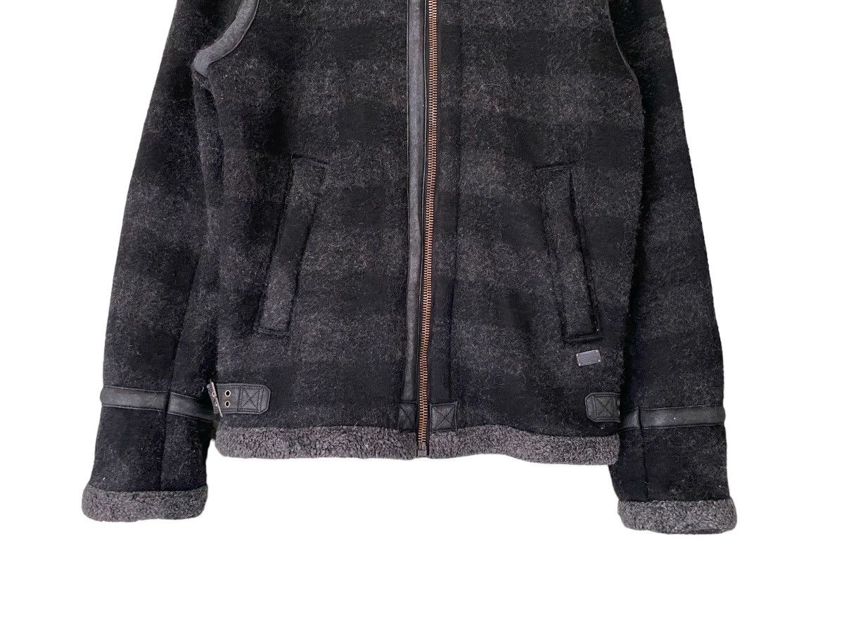 Diesel Diesel Faux Fur Leather Zipper Jacket (L) Size US L / EU 52-54 / 3 - 4 Thumbnail