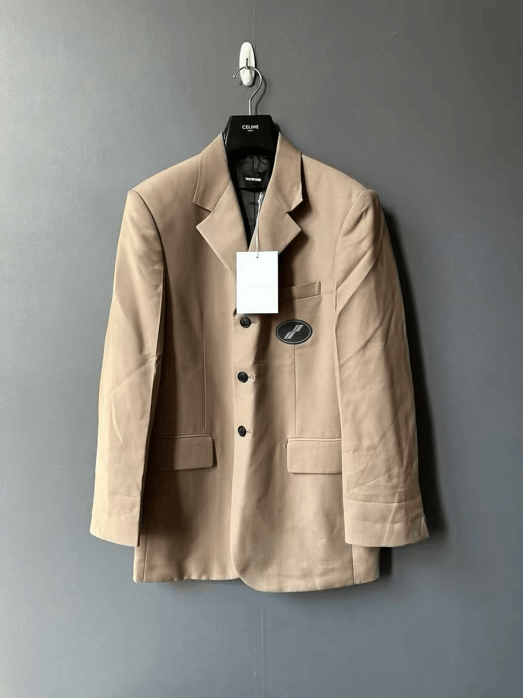 Japanese Brand we11done Rubber Patch Blazer Size US M / EU 48-50 / 2 - 1 Thumbnail