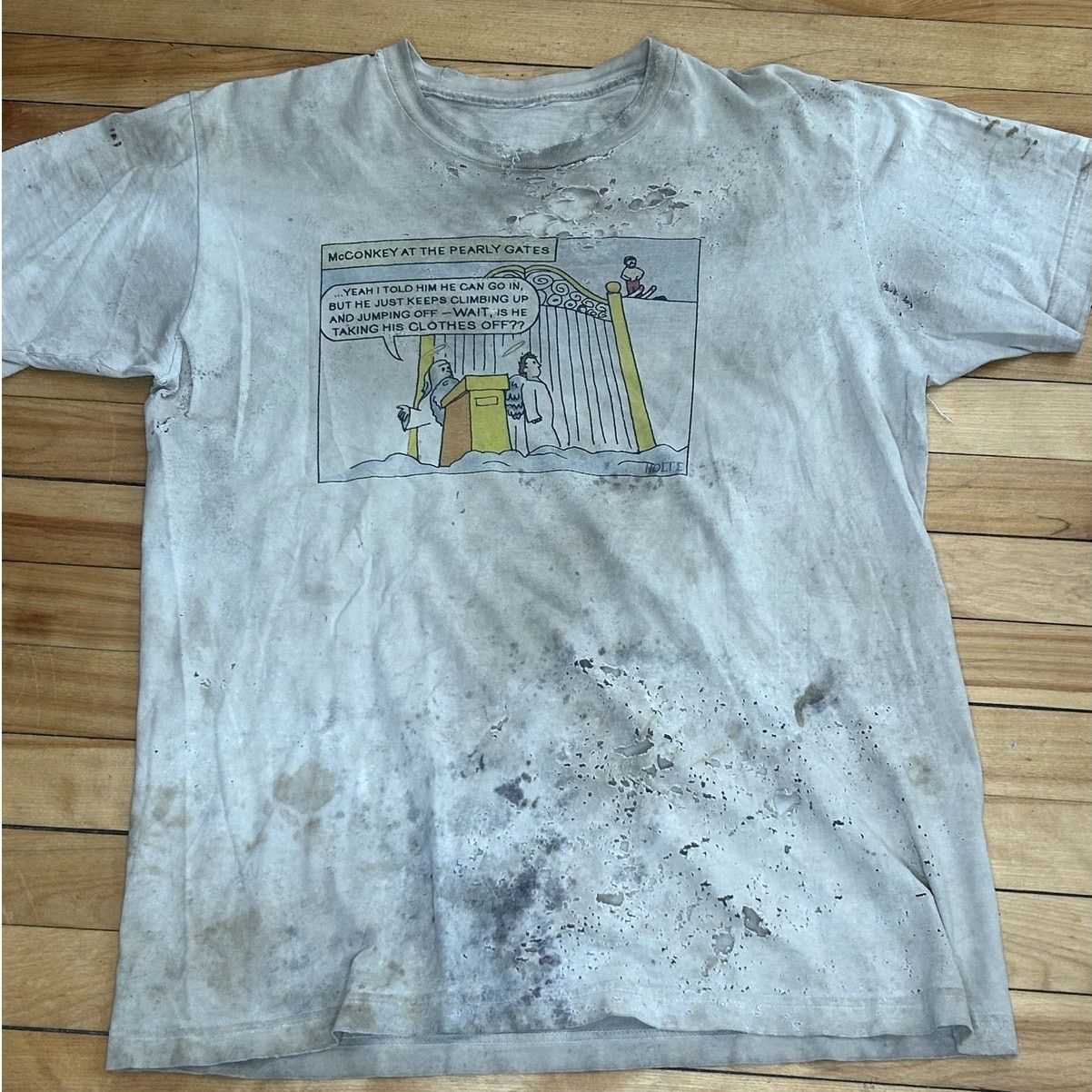 Vintage Distressed Fest Banger Skiing Shirt Insane Shirt lol Size US L / EU 52-54 / 3 - 3 Thumbnail