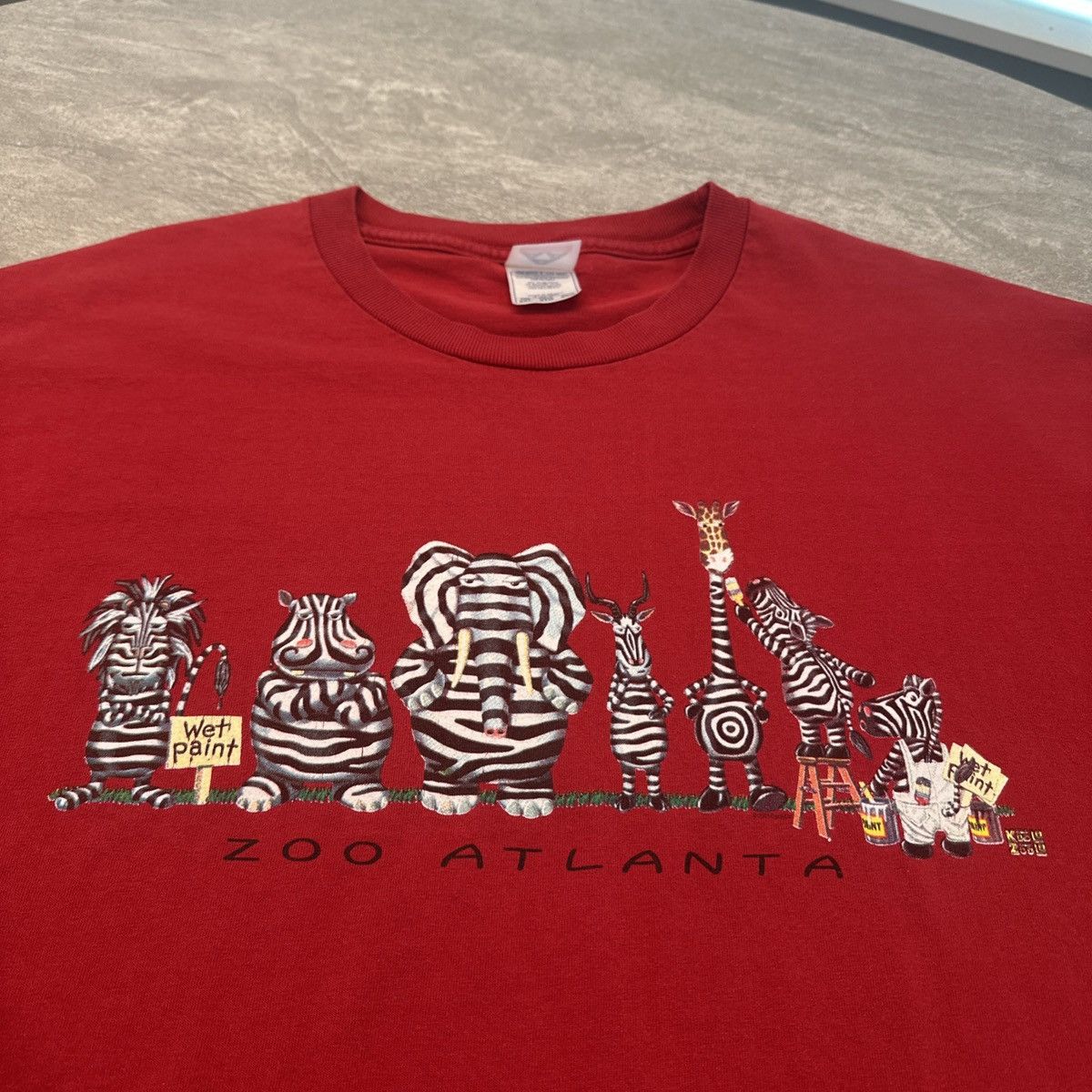Alstyle × Vintage Vintage Y2K Zoo Atlanta Elephant Zebra Nature Animal Shirt Size US XXL / EU 58 / 5 - 2 Thumbnail