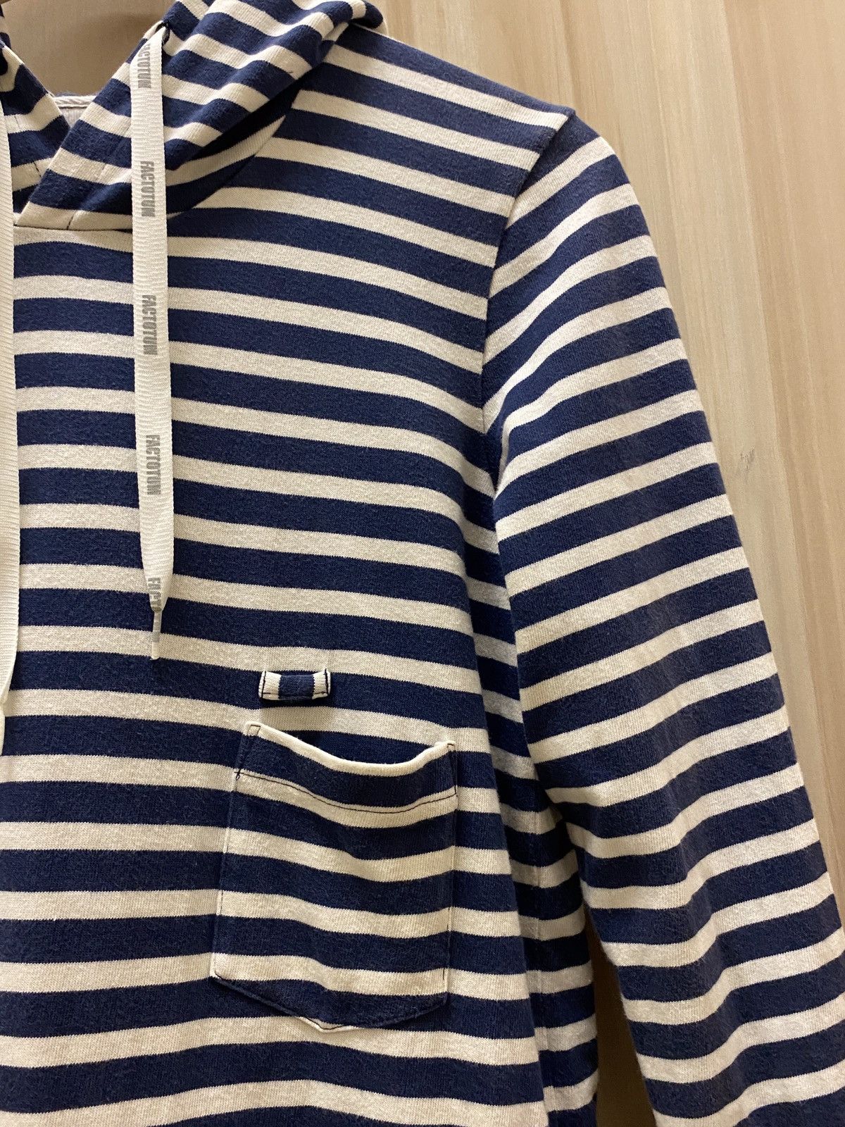 FACTOTUM × Japanese Brand Factotum Japan Woman Stripe Hoodie Size S / US 4 / IT 40 - 3 Thumbnail