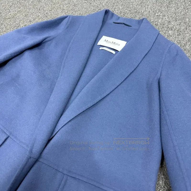 Max Mara MaxMara Blue Wool Coat for Women . Size S / US 4 / IT 40 - 3 Thumbnail