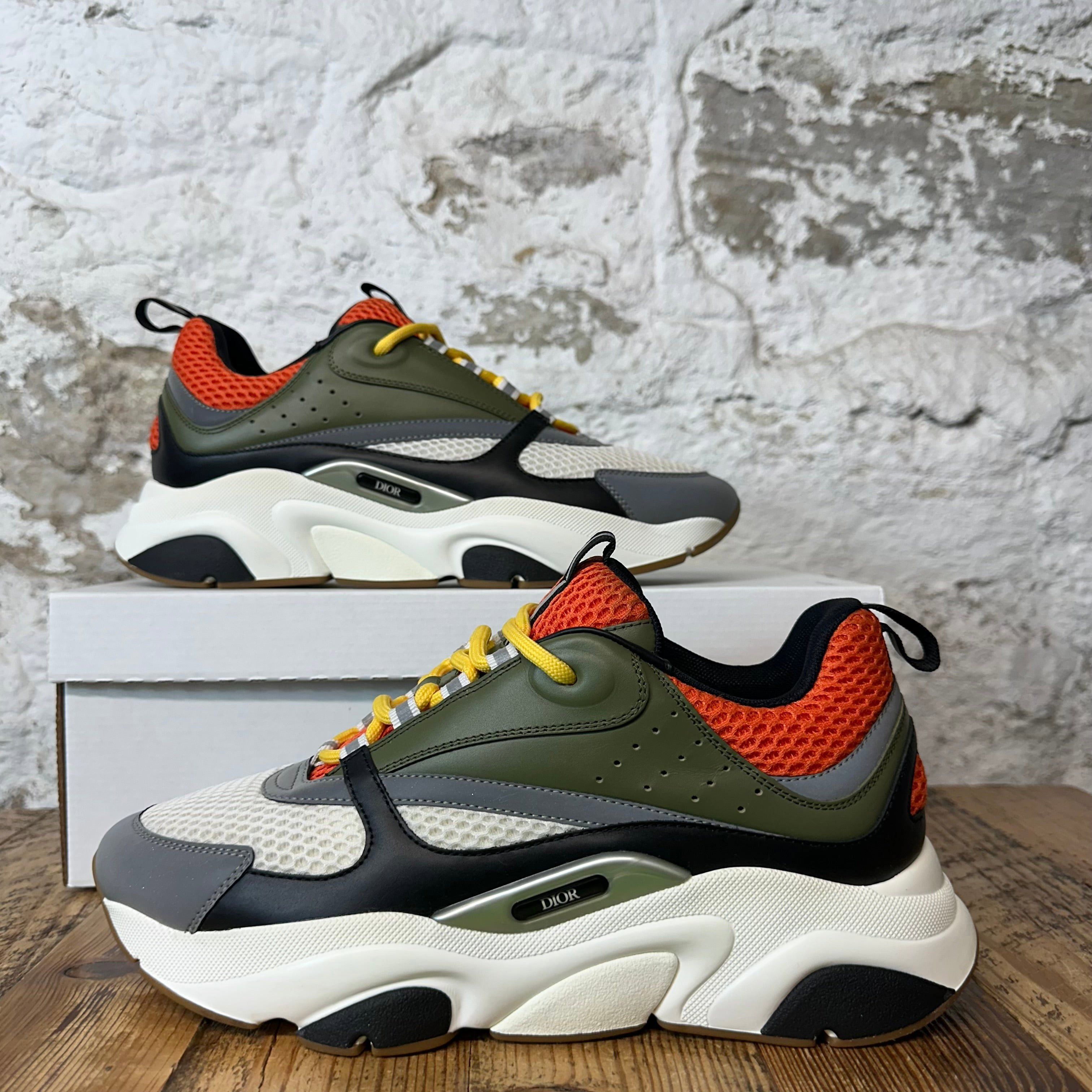 Dior Dior B22 Green Orange Grey Sneaker Sz 9 (42) Size US 9 / EU 42 - 1 Thumbnail