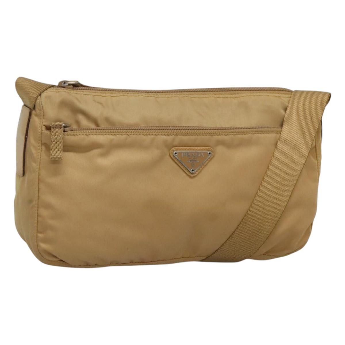 Prada PRADA Shoulder Bag Nylon Beige Silver Size ONE SIZE - 1 Thumbnail