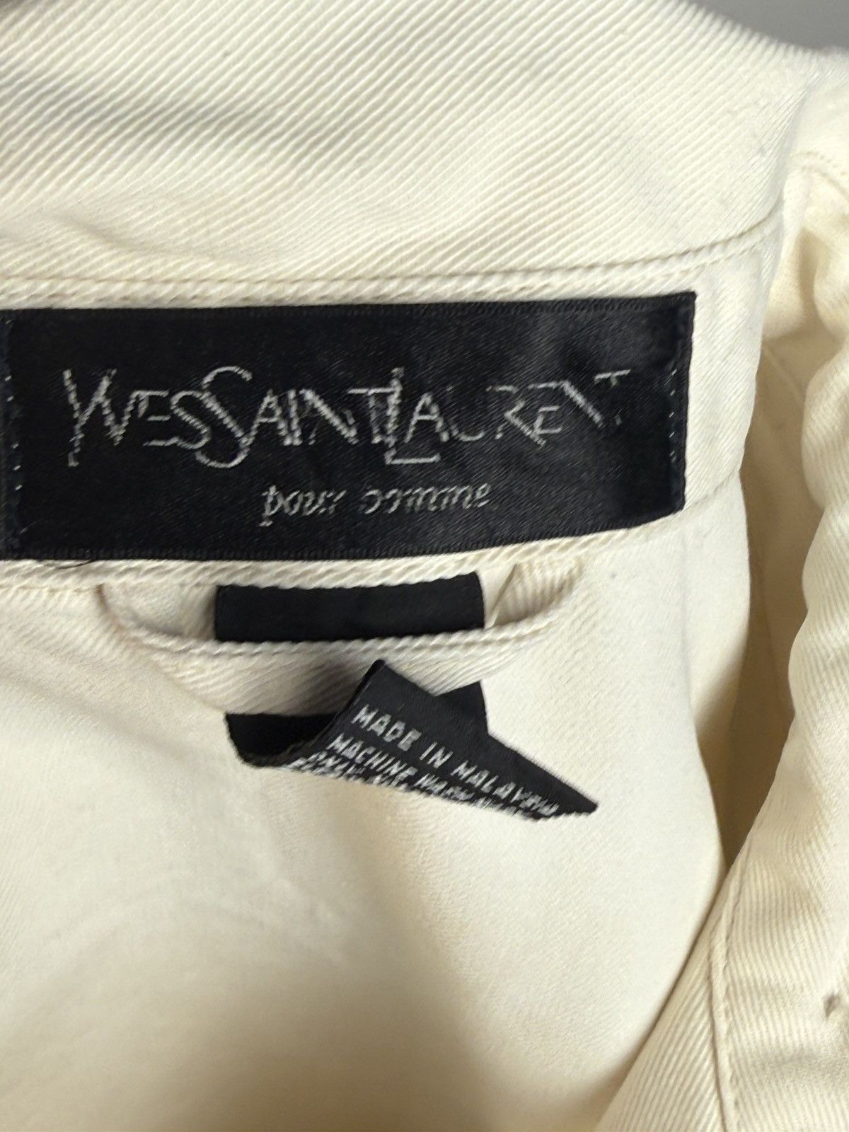 Yves Saint Laurent Cotton YSL Windbreaker Jacket 90s Bomber Zip Up Vintage Size US M / EU 48-50 / 2 - 4 Thumbnail
