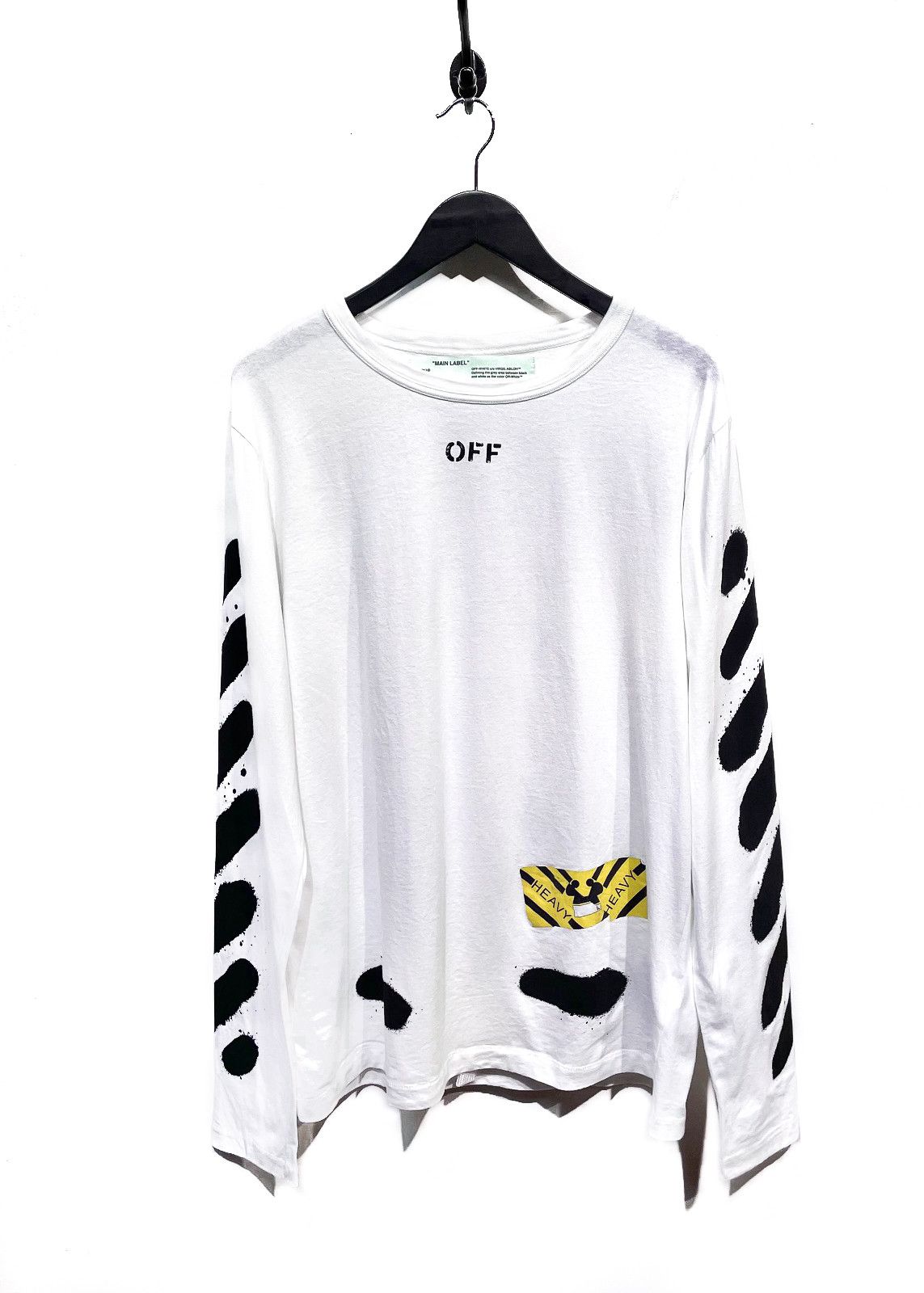 Off-White Off-white White Paint Brushed Heavy Duty Tee Size US M / EU 48-50 / 2 - 1 Thumbnail