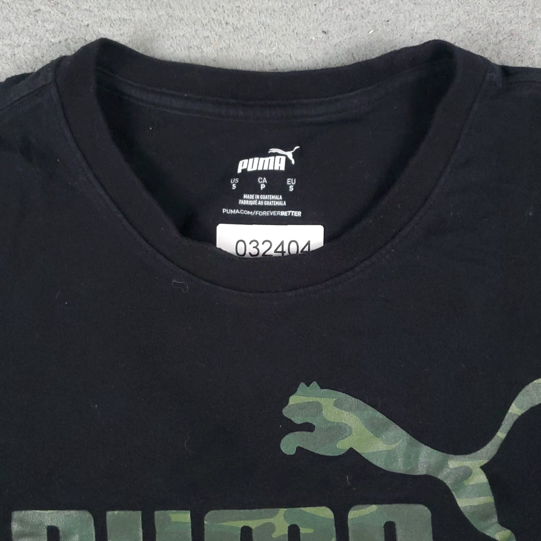 Puma PUMA T Shirt Mens Small Black Logo Short Sleeve Adult S Cotton Blend Crew Neck Unisex Sports Casual Modern All Seasons Mens Size US S / EU 44-46 / 1 - 3 Thumbnail