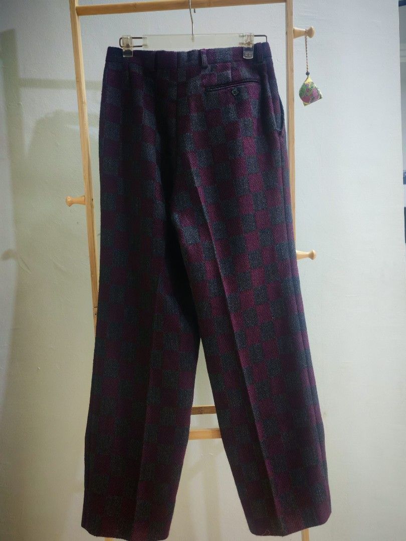Kenzo Vintage 80s Kenzo Paris Wool Pants w/ Tiger Lining Size US 30 / EU 46 - 4 Thumbnail