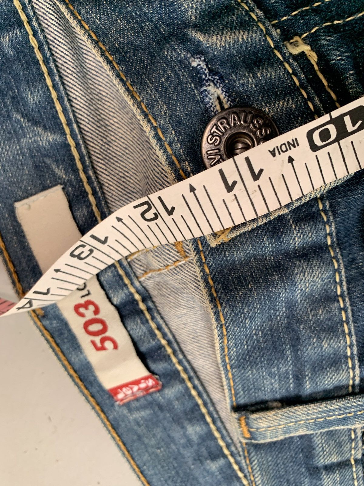 Levi's Vintage Levi’s buckle belt jeans denim Size US 38 / EU 54 - 9 Thumbnail