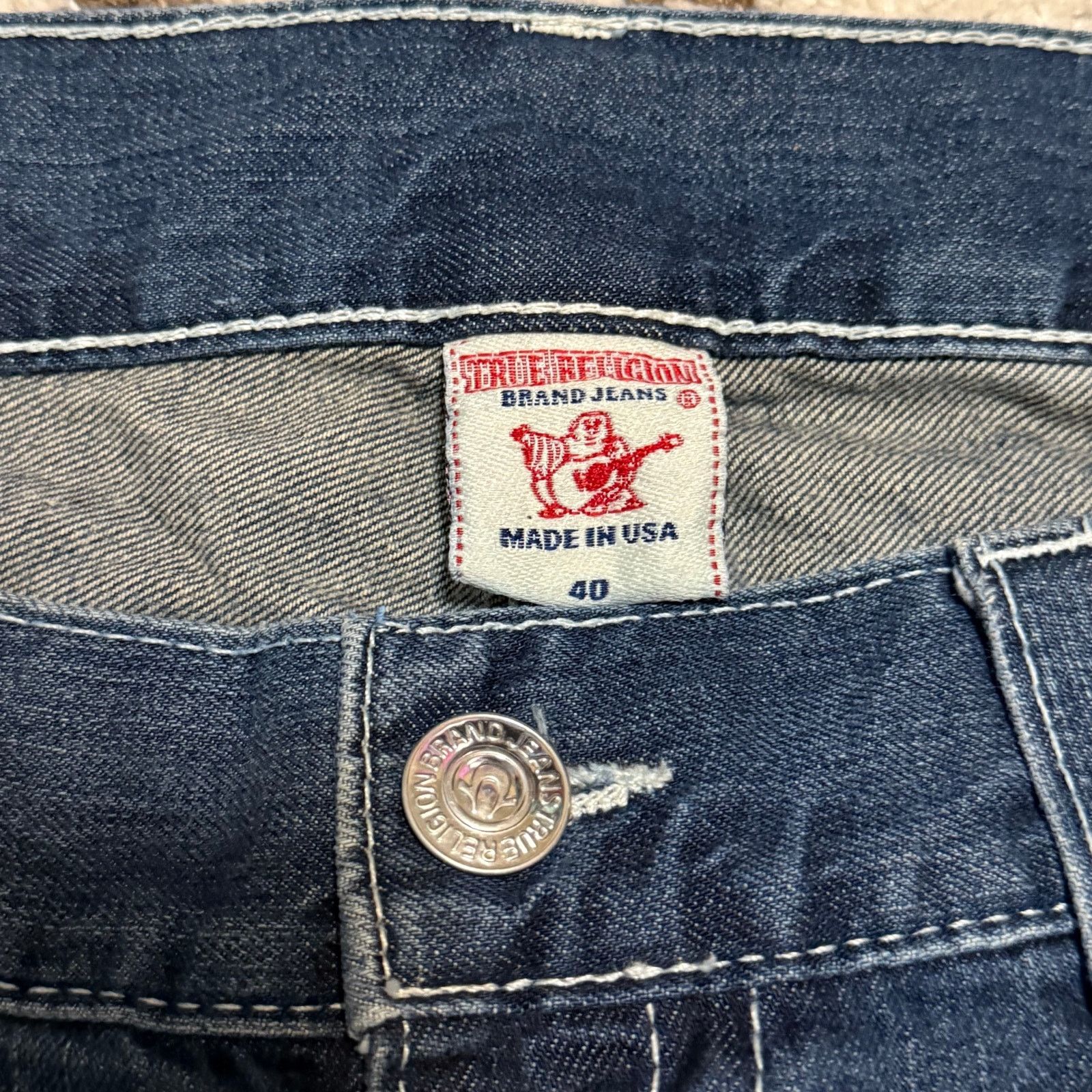 True Religion Vintage True Religion Ricky Baggy Jeans Size 40x34 Y2K Size US 40 / EU 56 - 7 Thumbnail