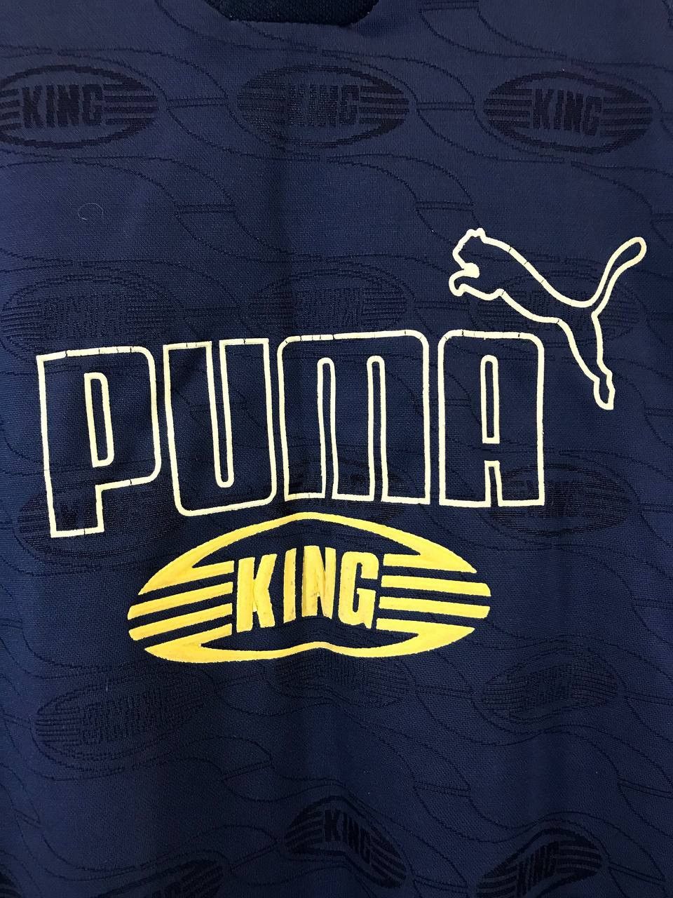 Puma Puma King vintage rare monogram tee Size US L / EU 52-54 / 3 - 3 Thumbnail