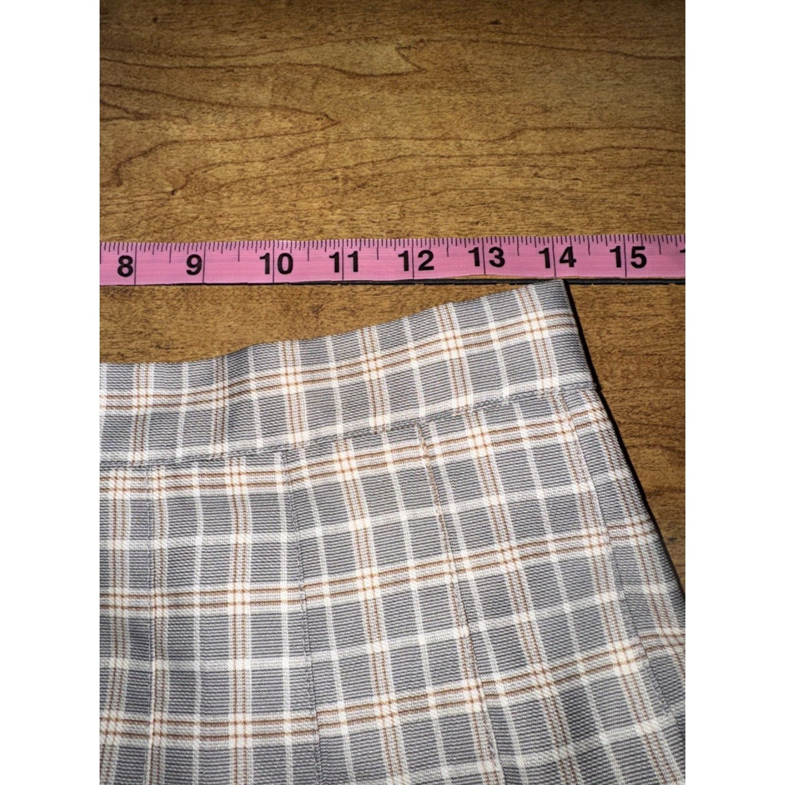 Vintage High Waisted Plaid Mini Skirt Gray 28in Size 28 Women成人? Size 28" / US 6 / IT 42 - 2 Thumbnail