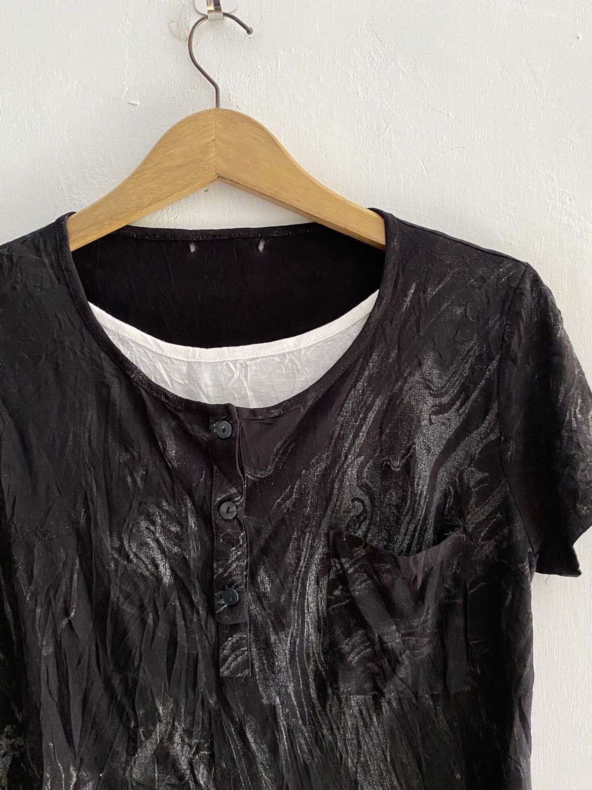 Yasuyuki Ishii Japanese double layers smoke tshirt Size US M / EU 48-50 / 2 - 3 Thumbnail