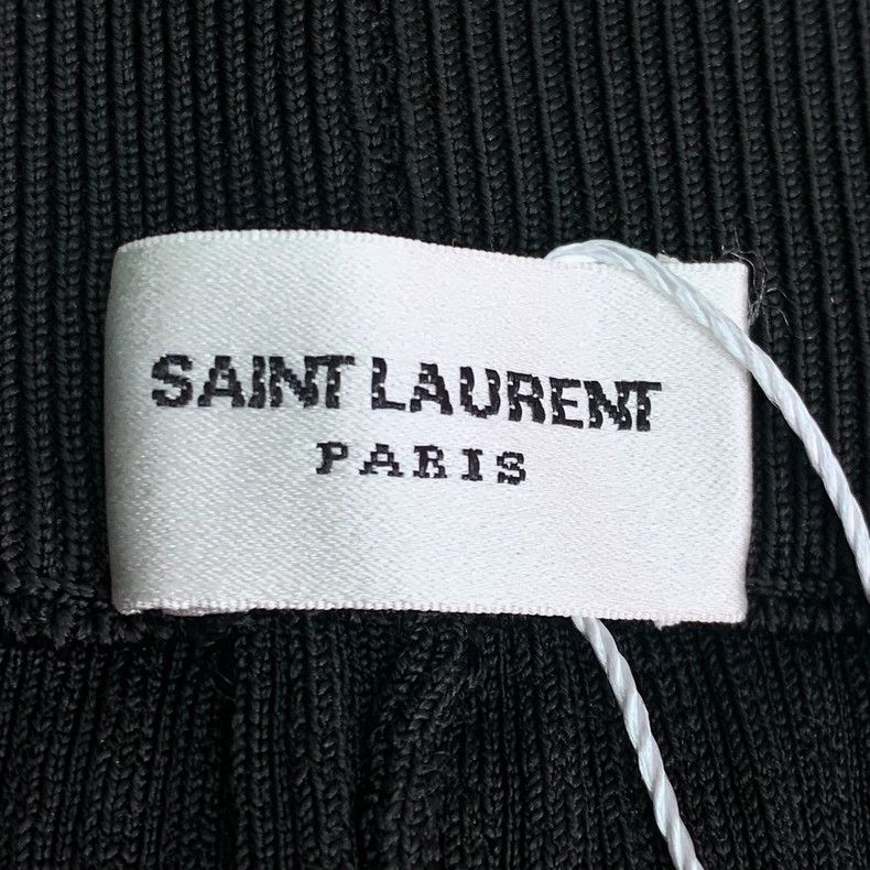 Saint Laurent Paris Saint Laurent size xs Black logo gold label casual knit wi Size US 28 / EU 44 - 5 Thumbnail