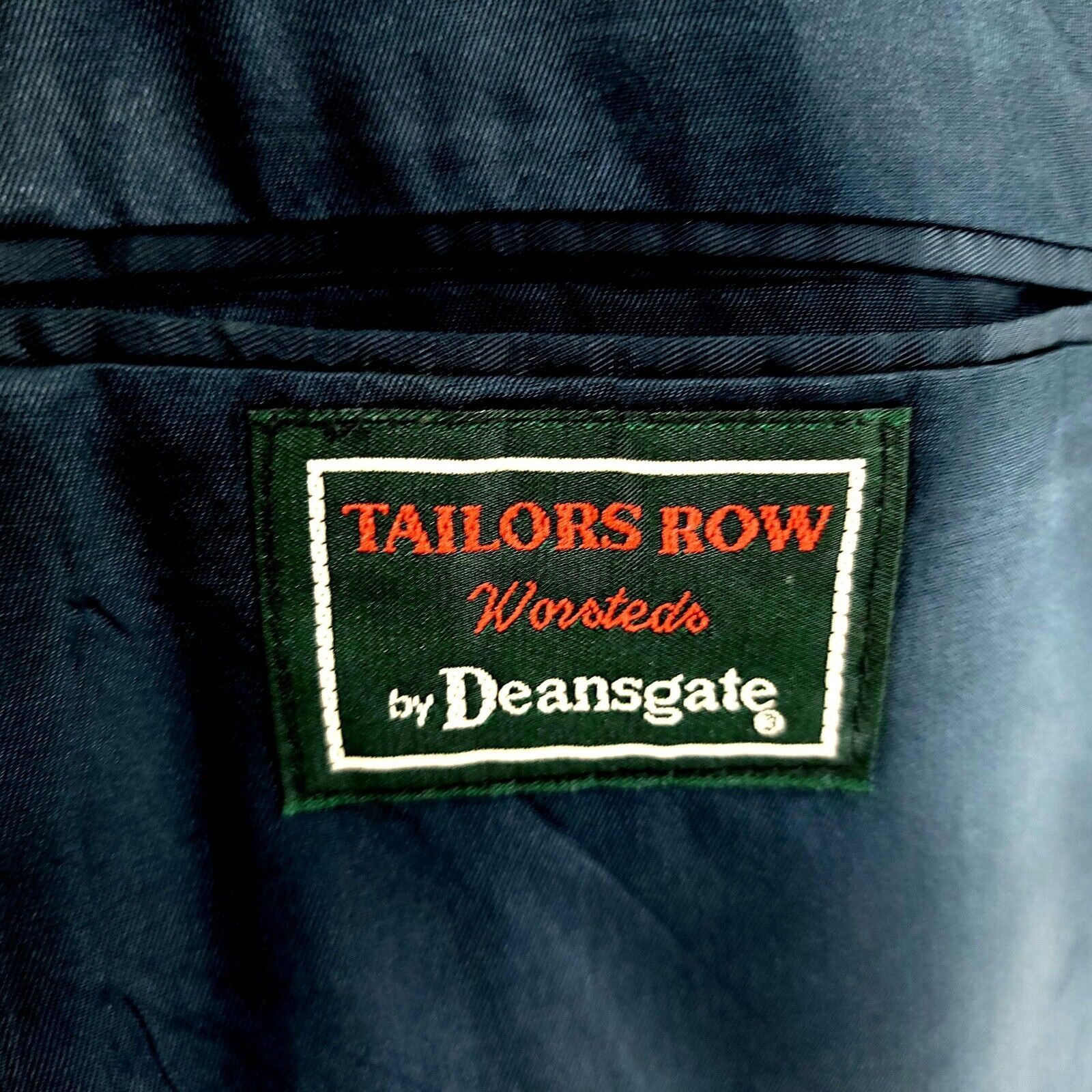 Vintage Tailors Row Deansgate Worsted Wool 2 Gold Button Blazer 44L Size 44L - 8 Thumbnail