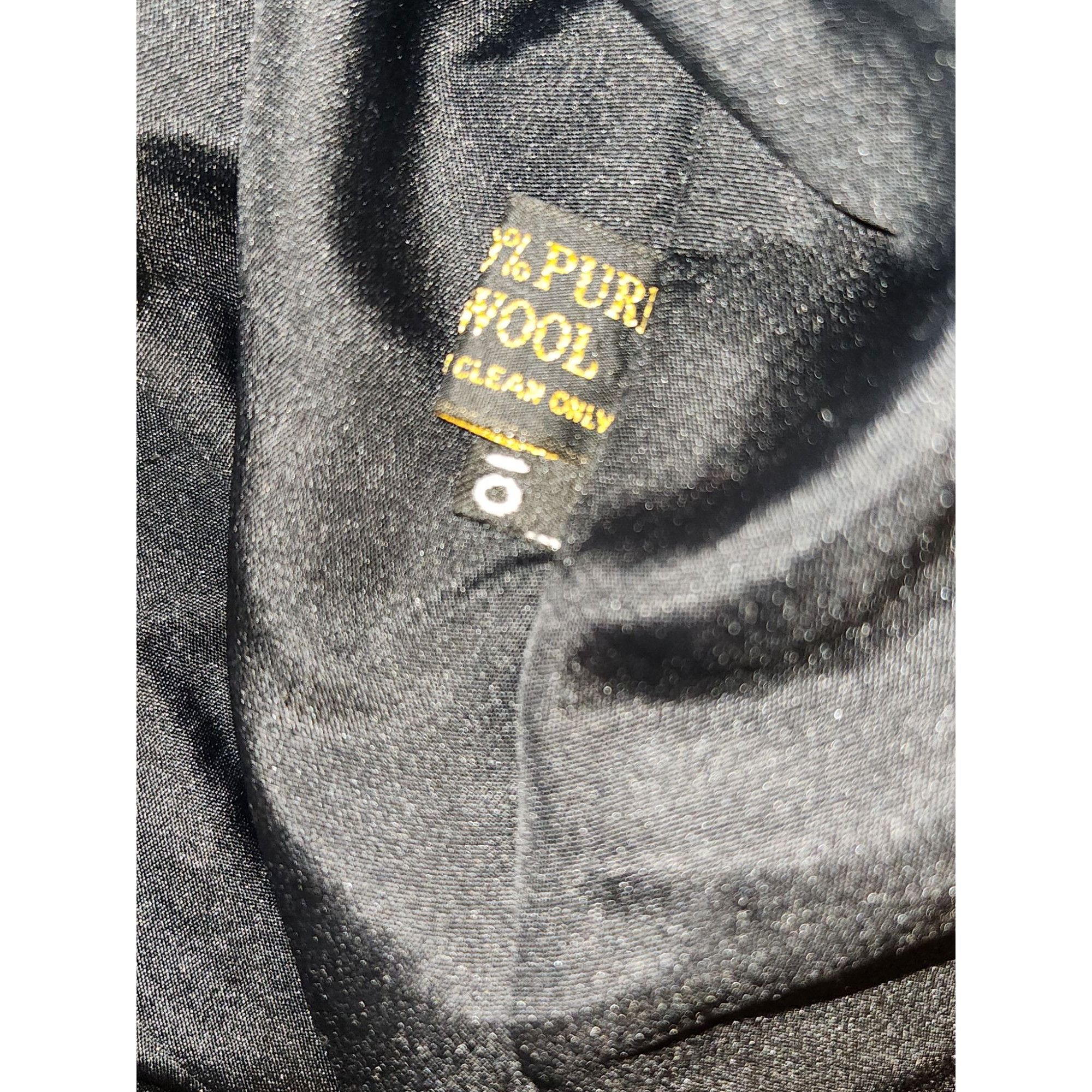 Vintage Giorgio di Sant Angelo Womens Blazer Size 10 Black Wool Size L / US 10 / IT 46 - 4 Thumbnail