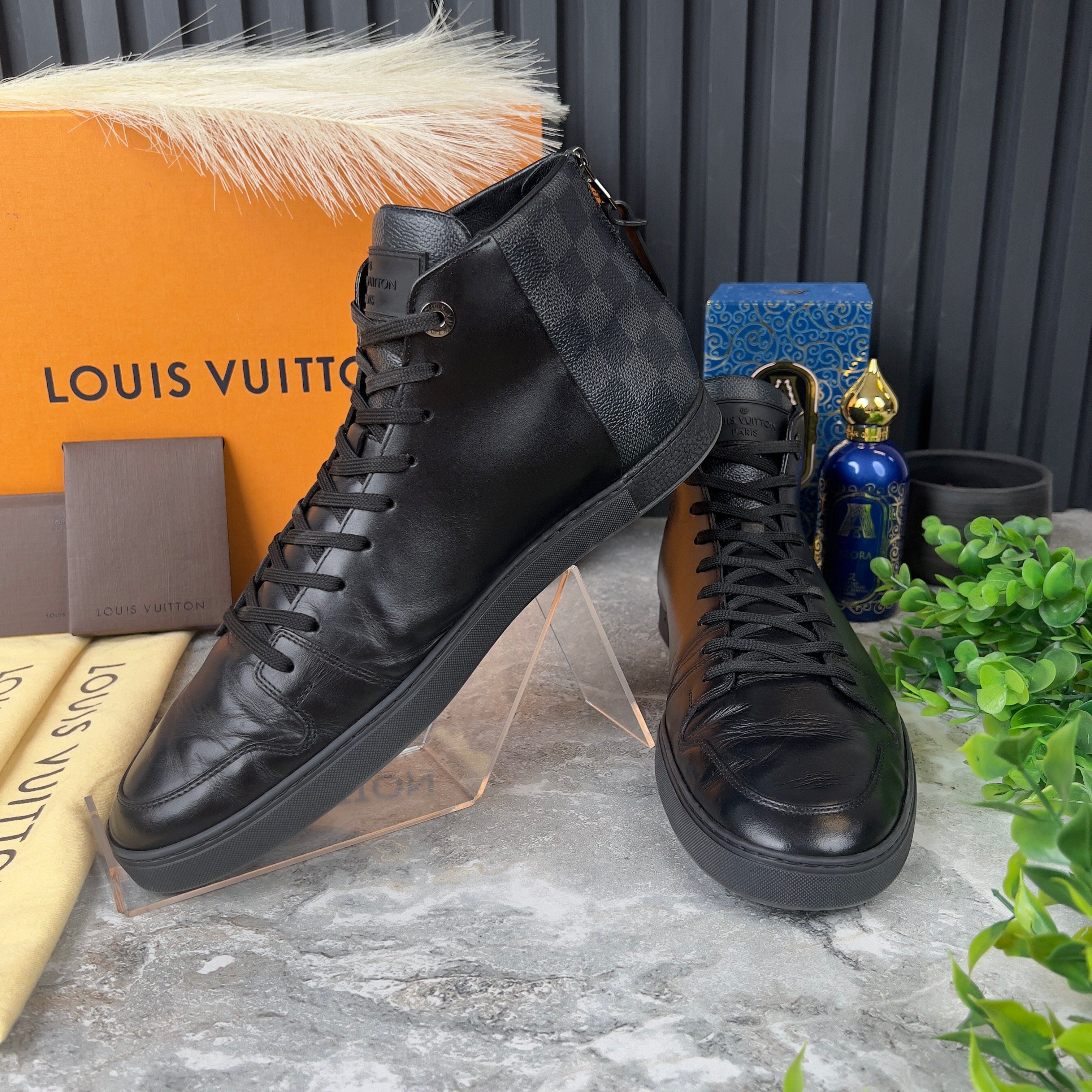 Louis Vuitton Louis Vuitton Line Up Sneakers Damier Leather Size US 9.5 / EU 42-43 - 3 Thumbnail