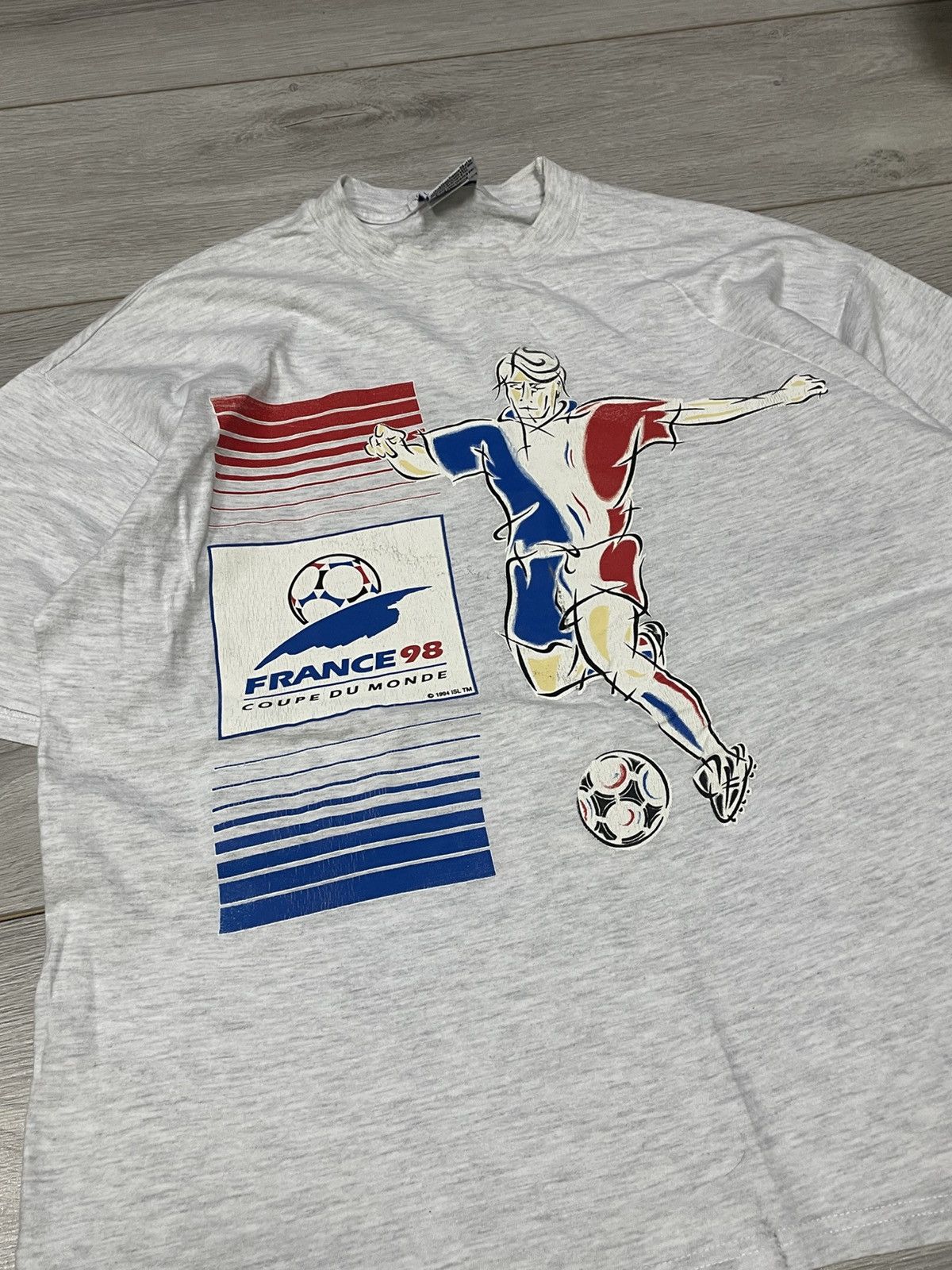 Vintage France 98 1994 coupe du monde soccer football vintage tee Size US L / EU 52-54 / 3 - 3 Thumbnail